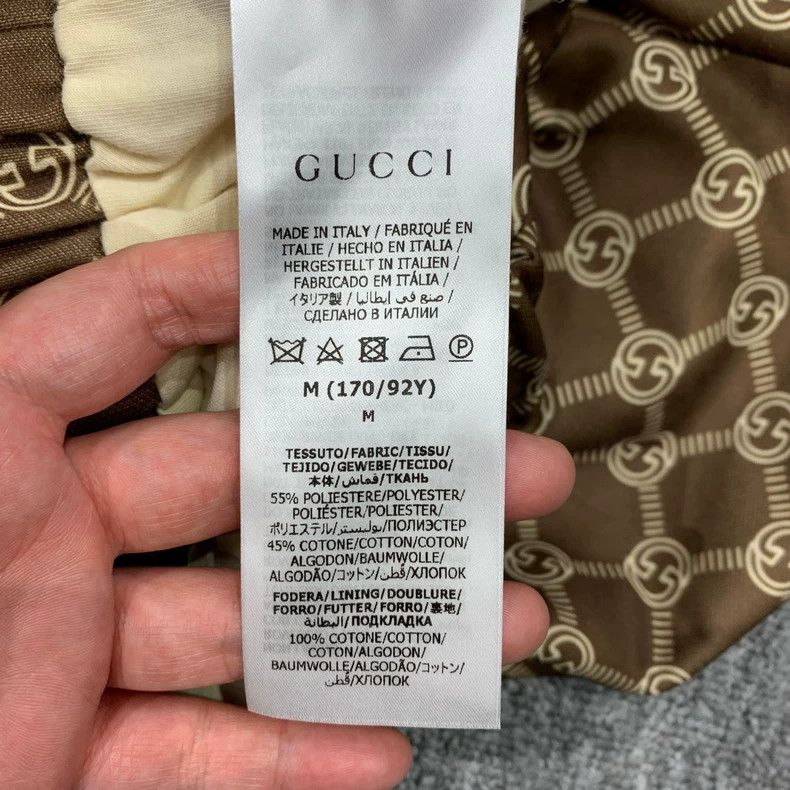 Gucci Gucci Brown full-print short coat 2501-Nextarrow Size US M / EU 48-50 / 2 - 5 Thumbnail