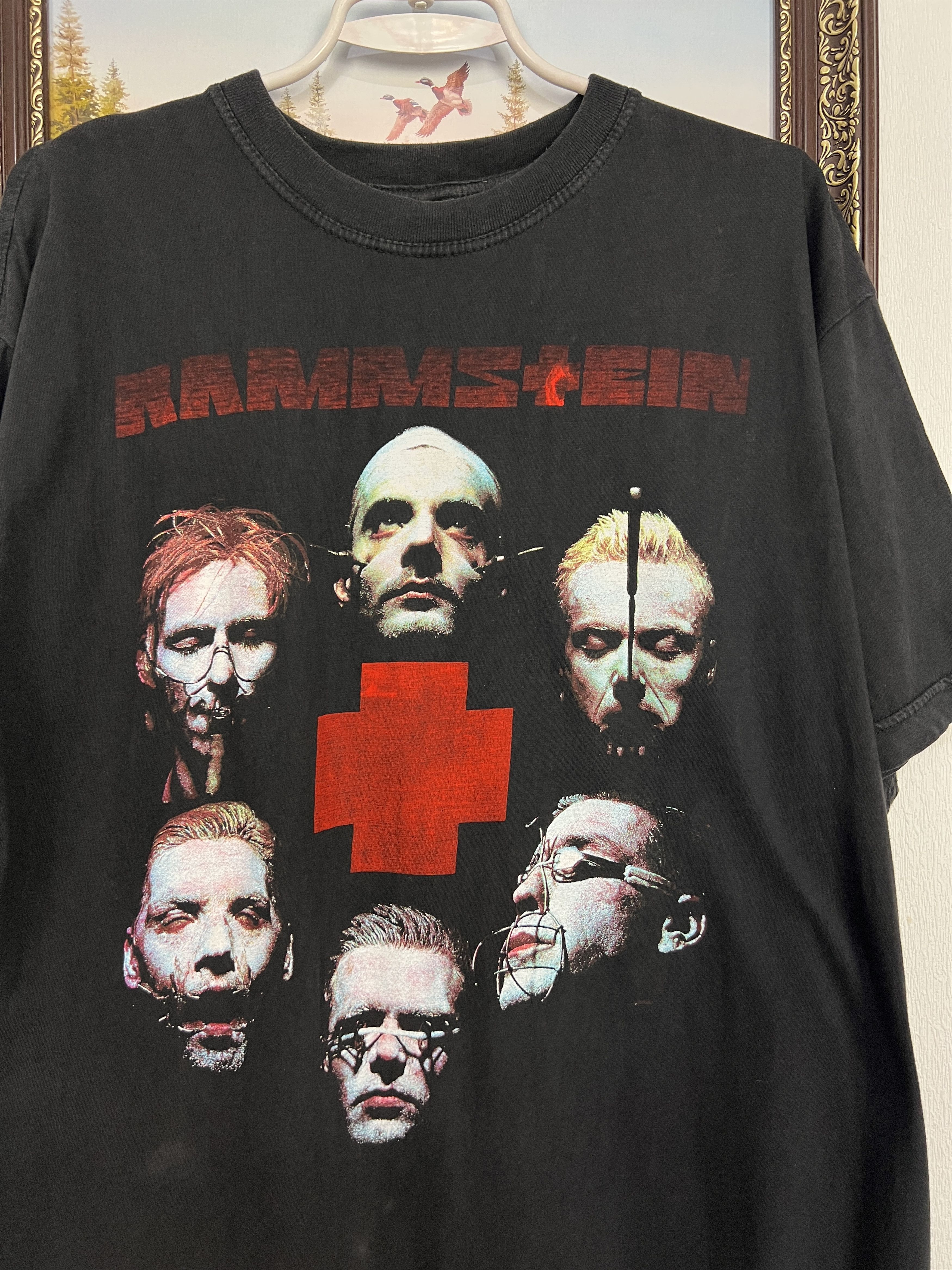 Vintage Vintage Rammstein Sehnsucht Band Shirt Over Print Tee Black Size US XL / EU 56 / 4 - 3 Thumbnail