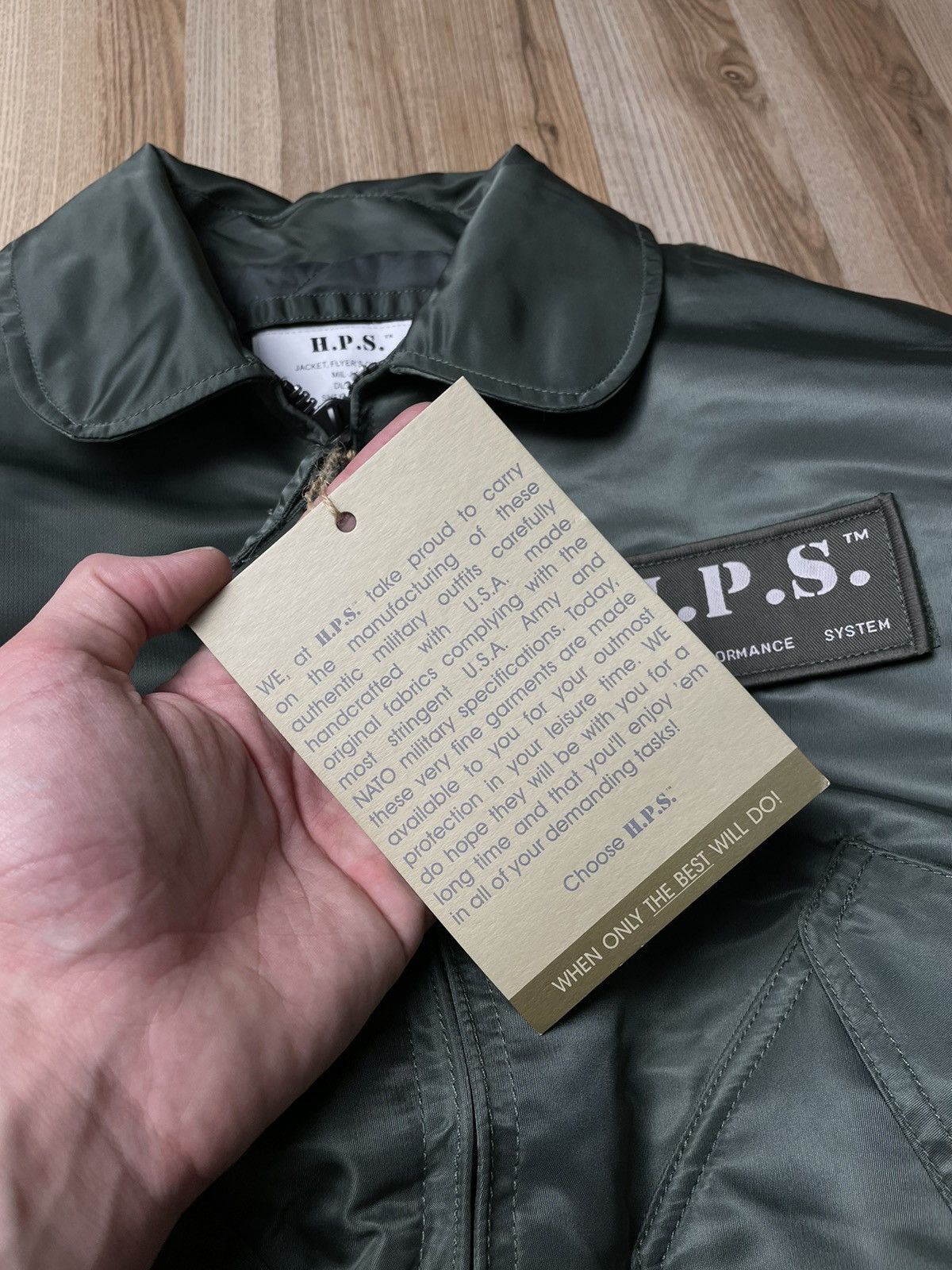 Japanese Brand × Vintage Vintage MA 1 H.P.S Intermediate Bomber Jacket Size US L / EU 52-54 / 3 - 3 Thumbnail