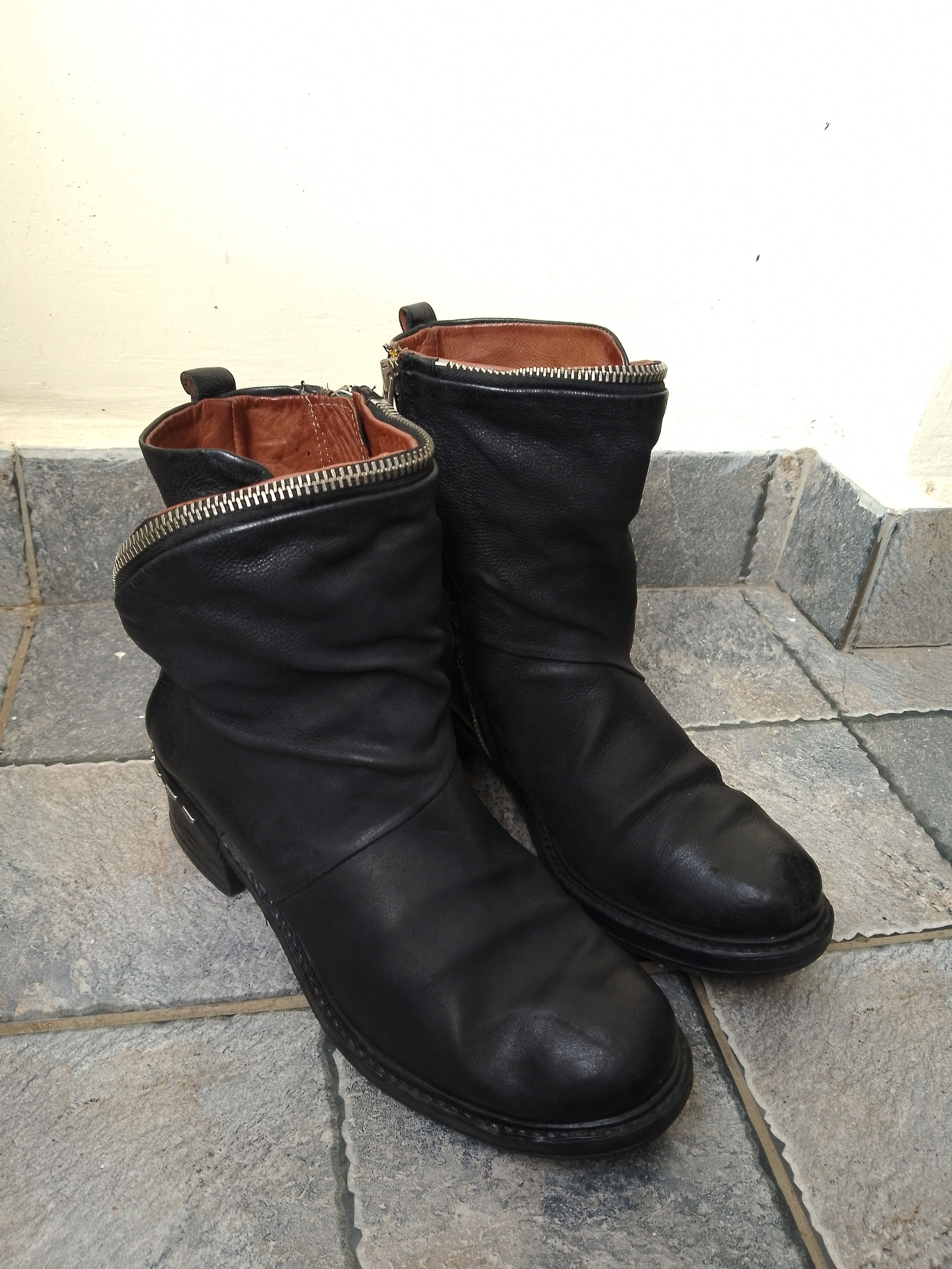 A.S.98 AS 98 BIKER ANKLE BOOTS Size US 9 / IT 39 - 1 Thumbnail