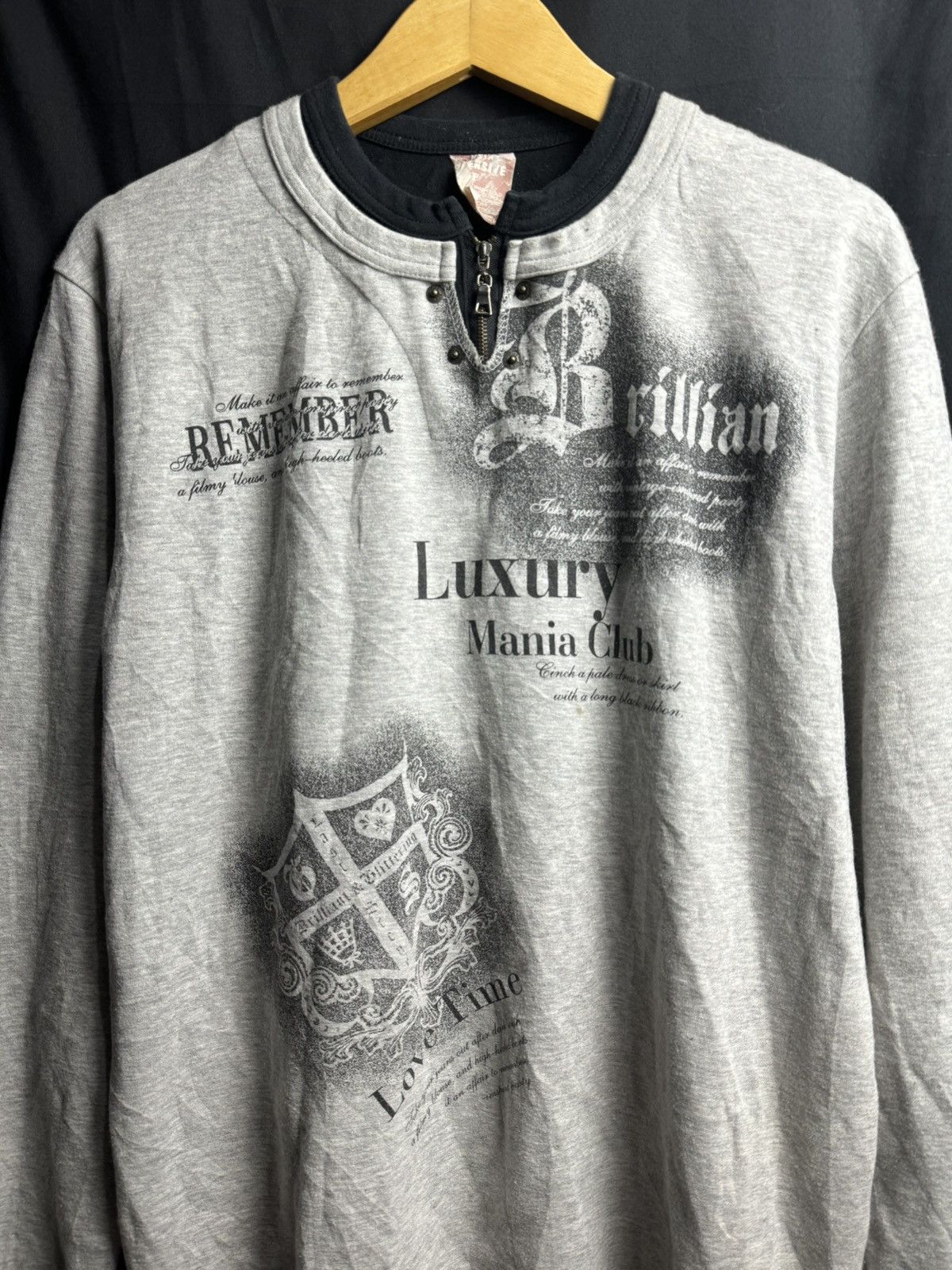 If Six Was Nine × Japanese Brand × Le Grande Bleu (L.G.B.) Double Collar Poem Japanese Long Sleeve ifsix lgb style Size US L / EU 52-54 / 3 - 2 Thumbnail
