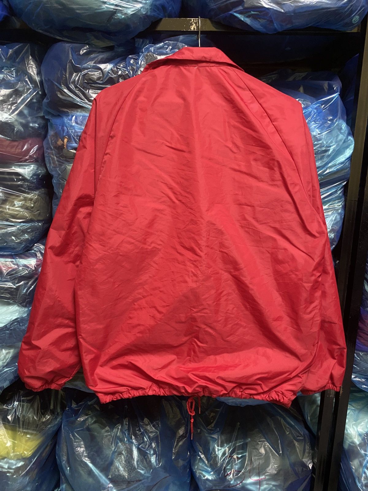 Vintage Vintage Red EUCLID Nylon Coach Jacket with Crab Snap Buttons Size US M / EU 48-50 / 2 - 8 Thumbnail