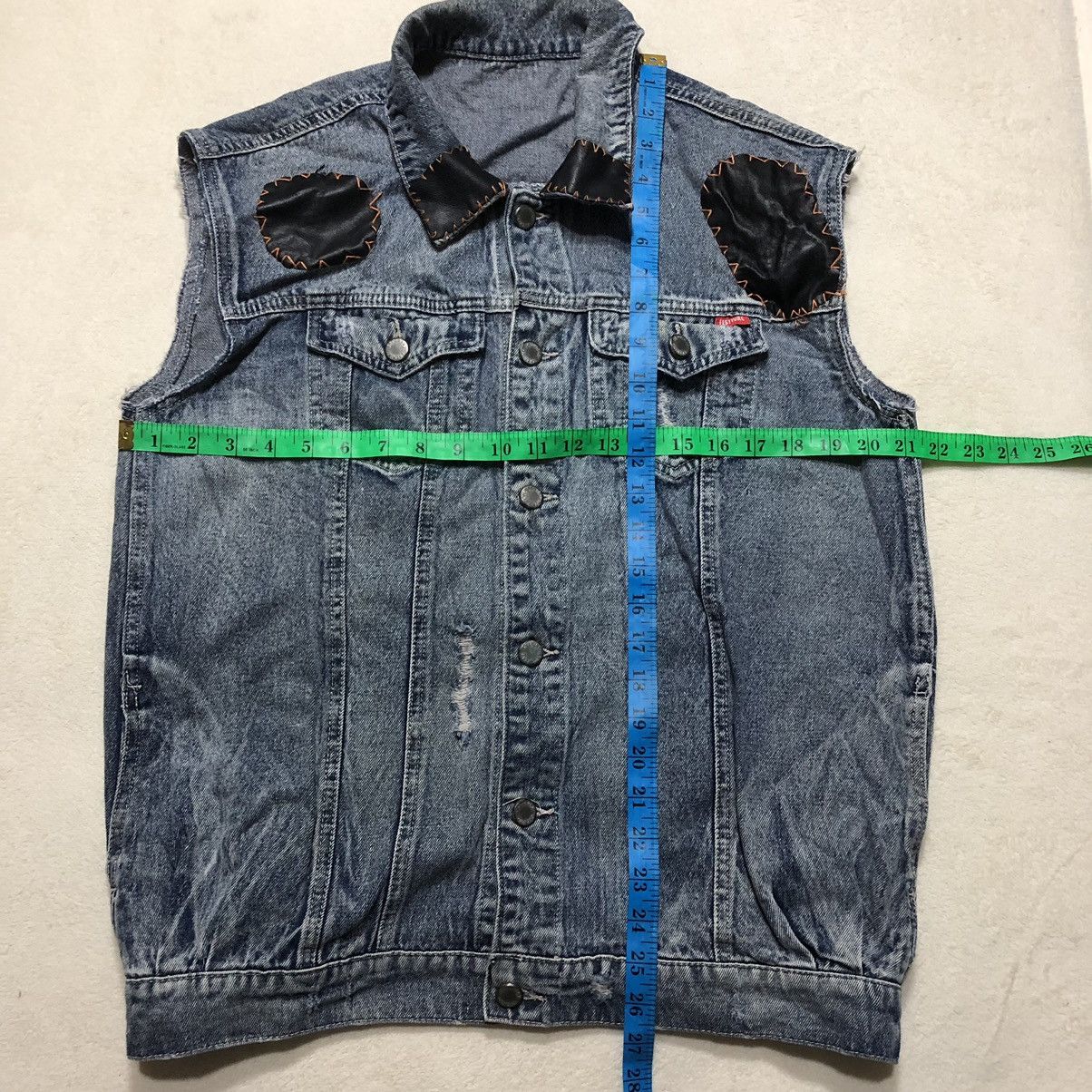 Japanese Brand Japanese Brand SUREVE Sleeveless Denim Jacket Size US M / EU 48-50 / 2 - 13 Thumbnail