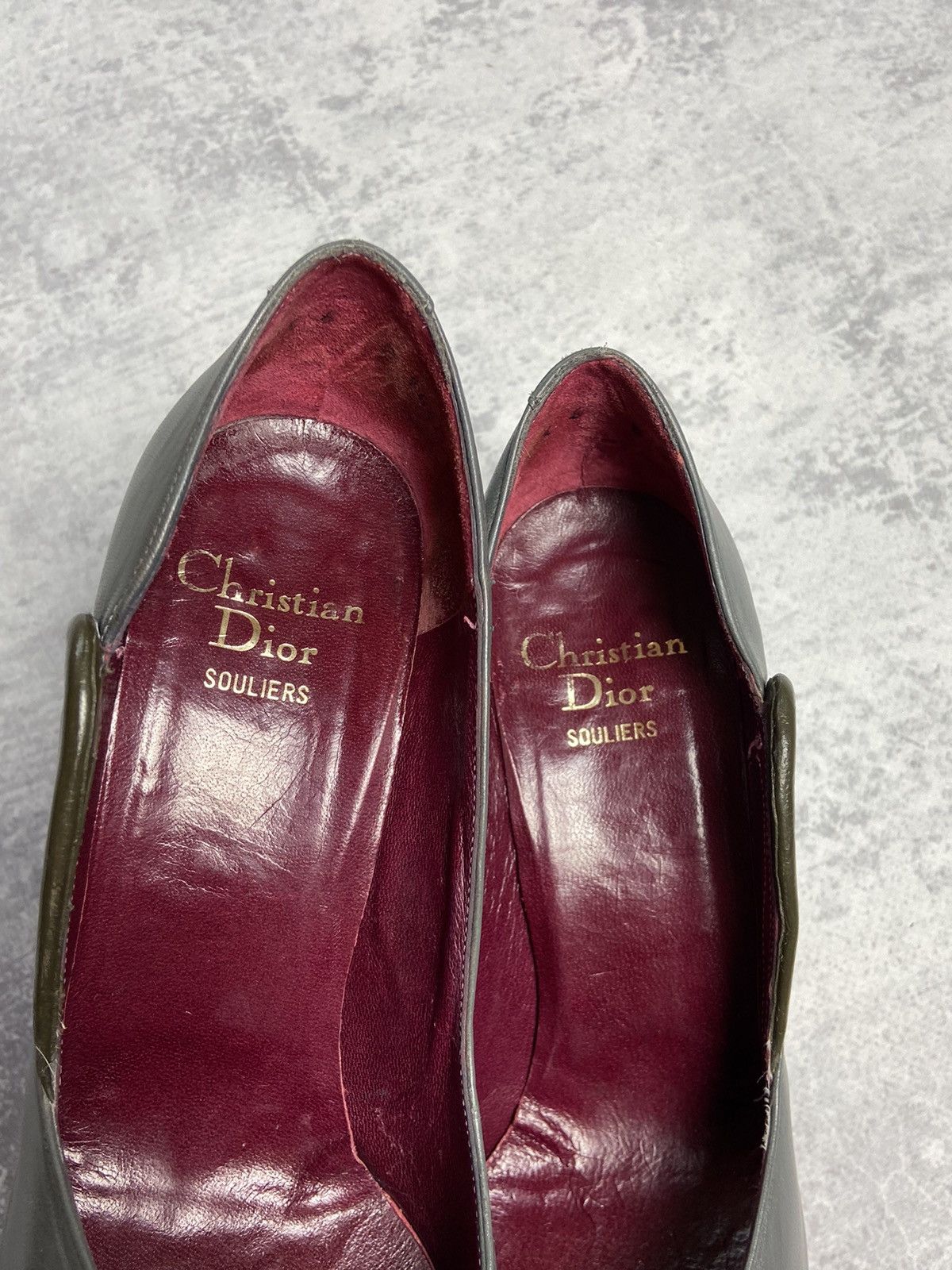 Christian Dior 90s Souliers Leather Vintage Luxury Y2K Heels