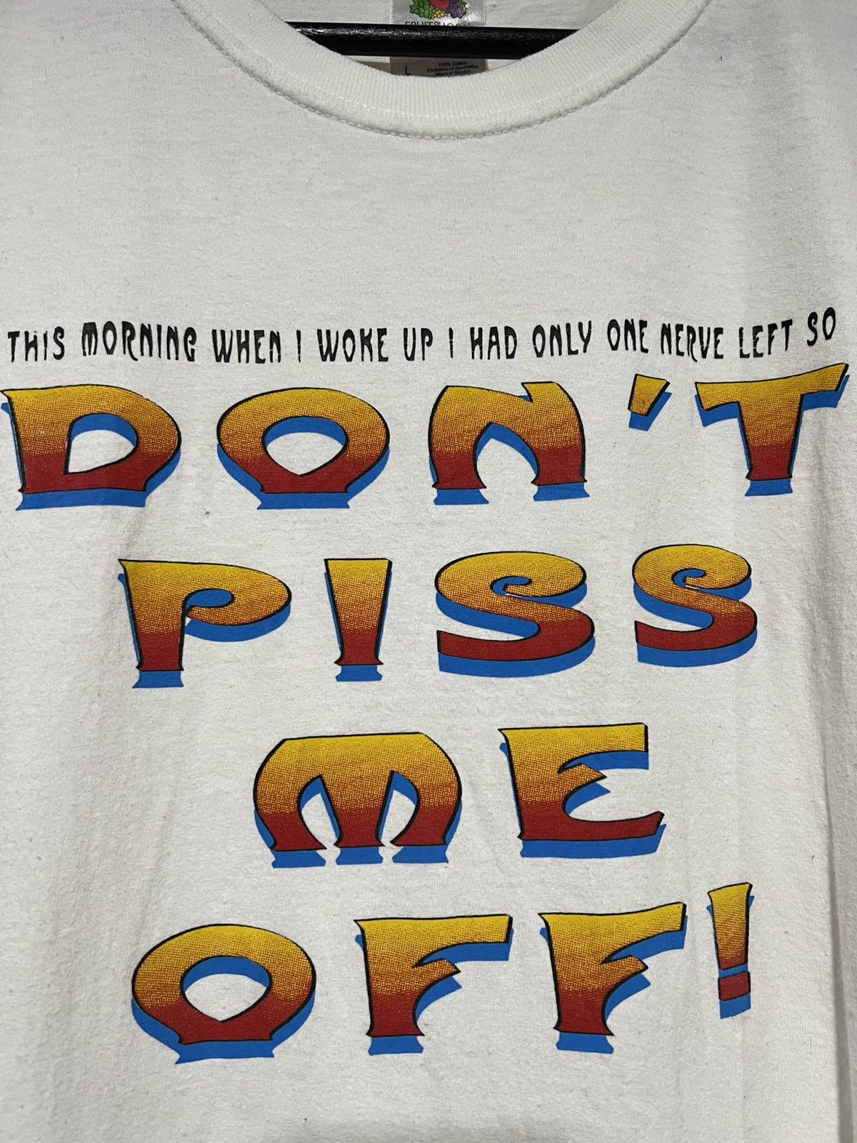 Vintage Vintage Don't Piss Me Off! T-Shirt Size US L / EU 52-54 / 3 - 3 Thumbnail