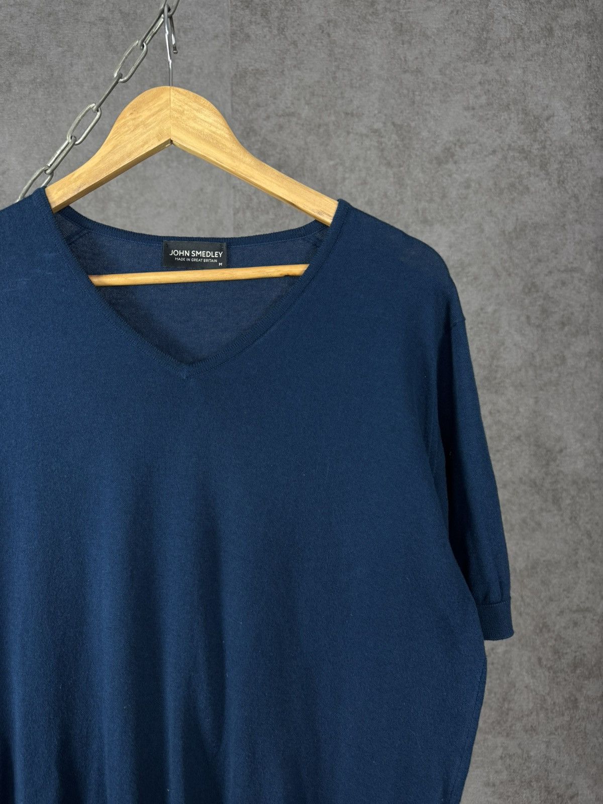 John Smedley John Smedley luxury designer v neck tee Size US M / EU 48-50 / 2 - 2 Thumbnail