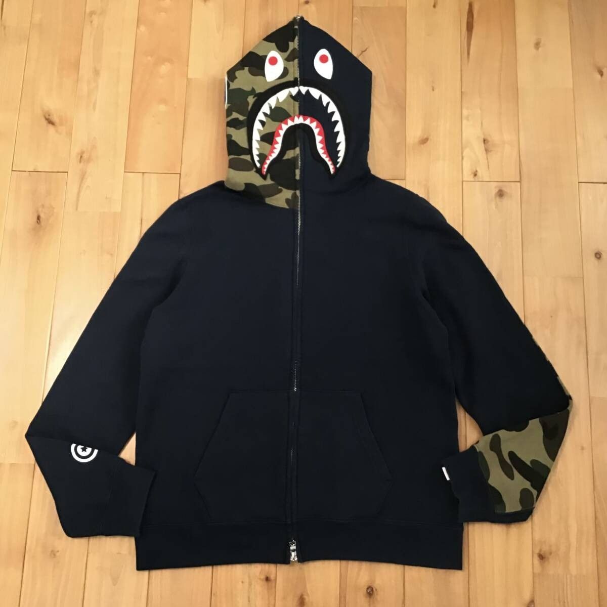 Bape × Nigo BAPE Navy Tiger full zip hoodie a bathing ape NIGO