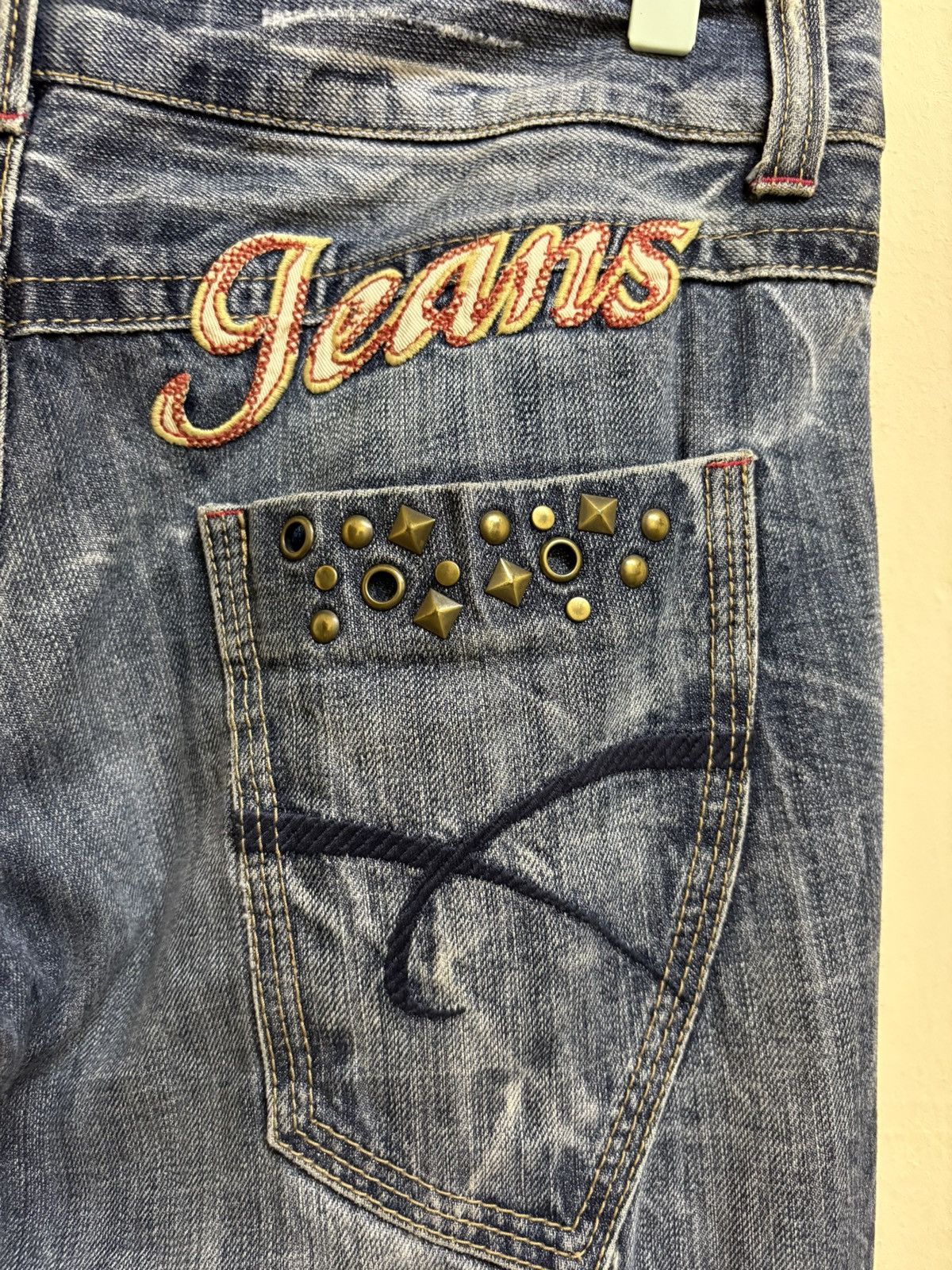 If Six Was Nine × Japanese Brand Vintage Y2k Oririn Jeans Spell Out Poem Flared Jeans Size US 32 / EU 48 - 9 Thumbnail