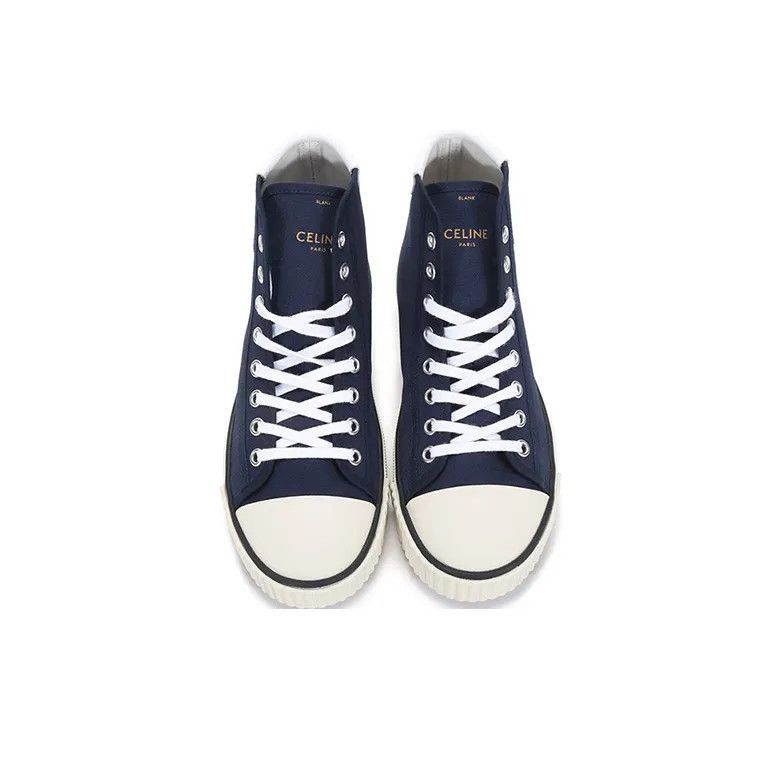 Celine o1bcso1str0924 Blank Mid Lace Up Sneaker Toe Cap Canvas Size US 11 / IT 41 - 6 Thumbnail