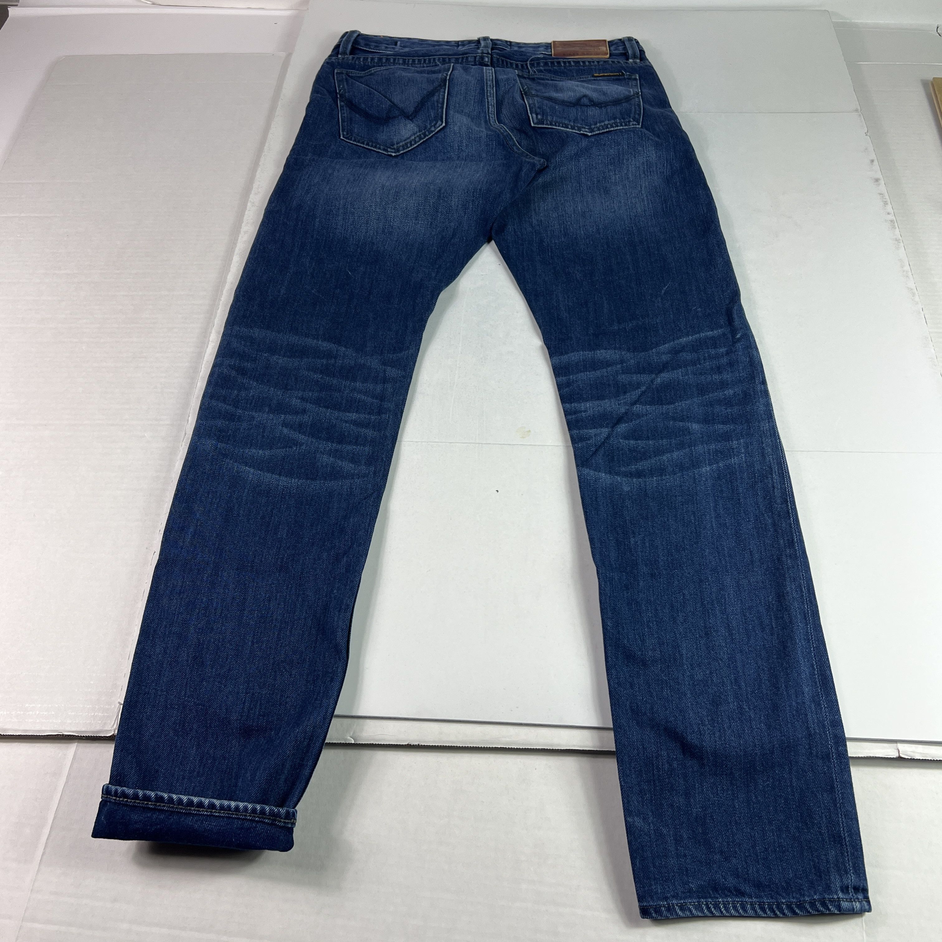 Superdry Super Dry Jean Loose Taper Biker Dark Blue Cotton Denim Size US 31 - 16 Thumbnail