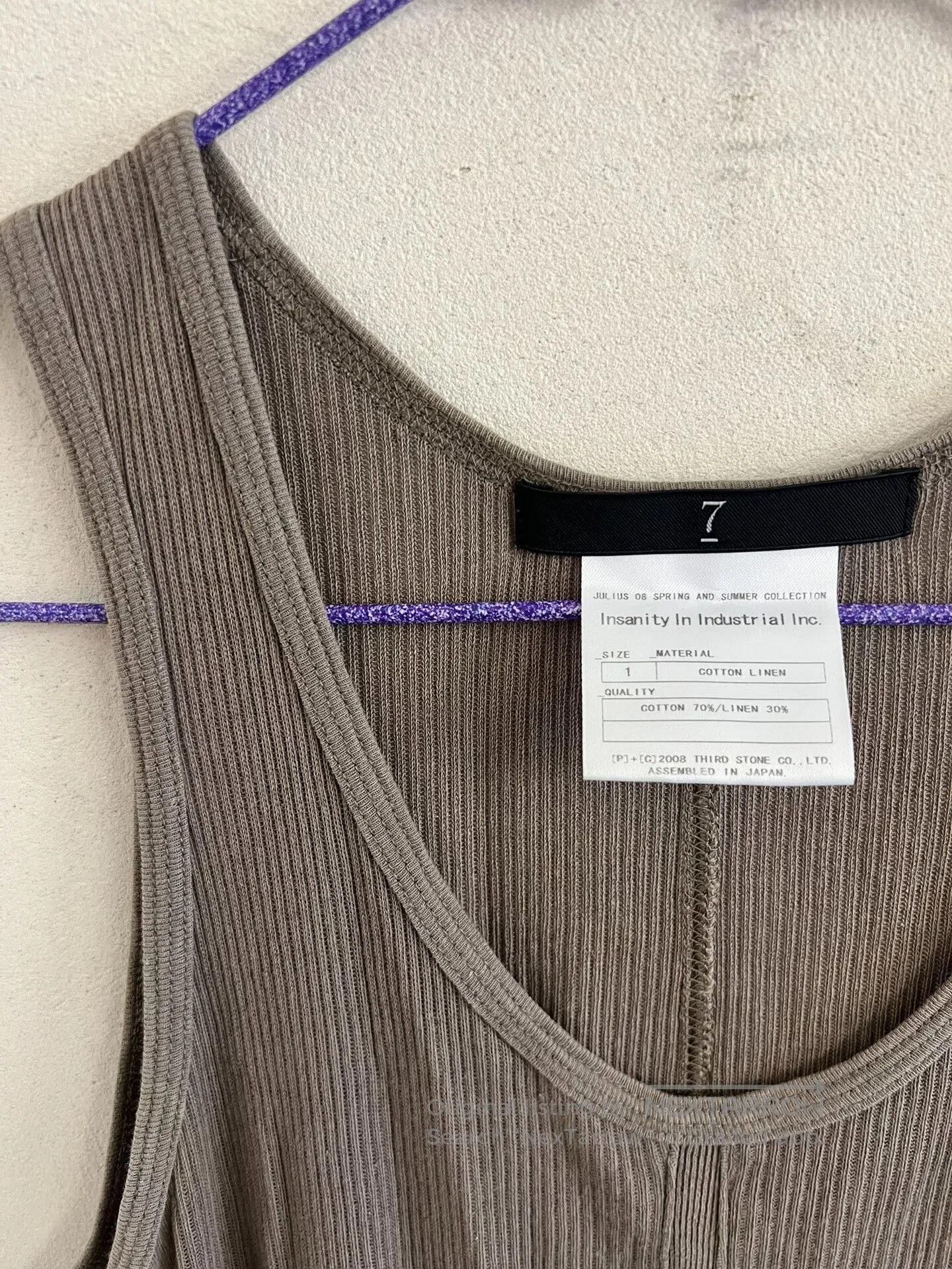 Julius Julius_7 Ruined Hem Tank Top. Size M / US 6-8 / IT 42-44 - 7 Thumbnail
