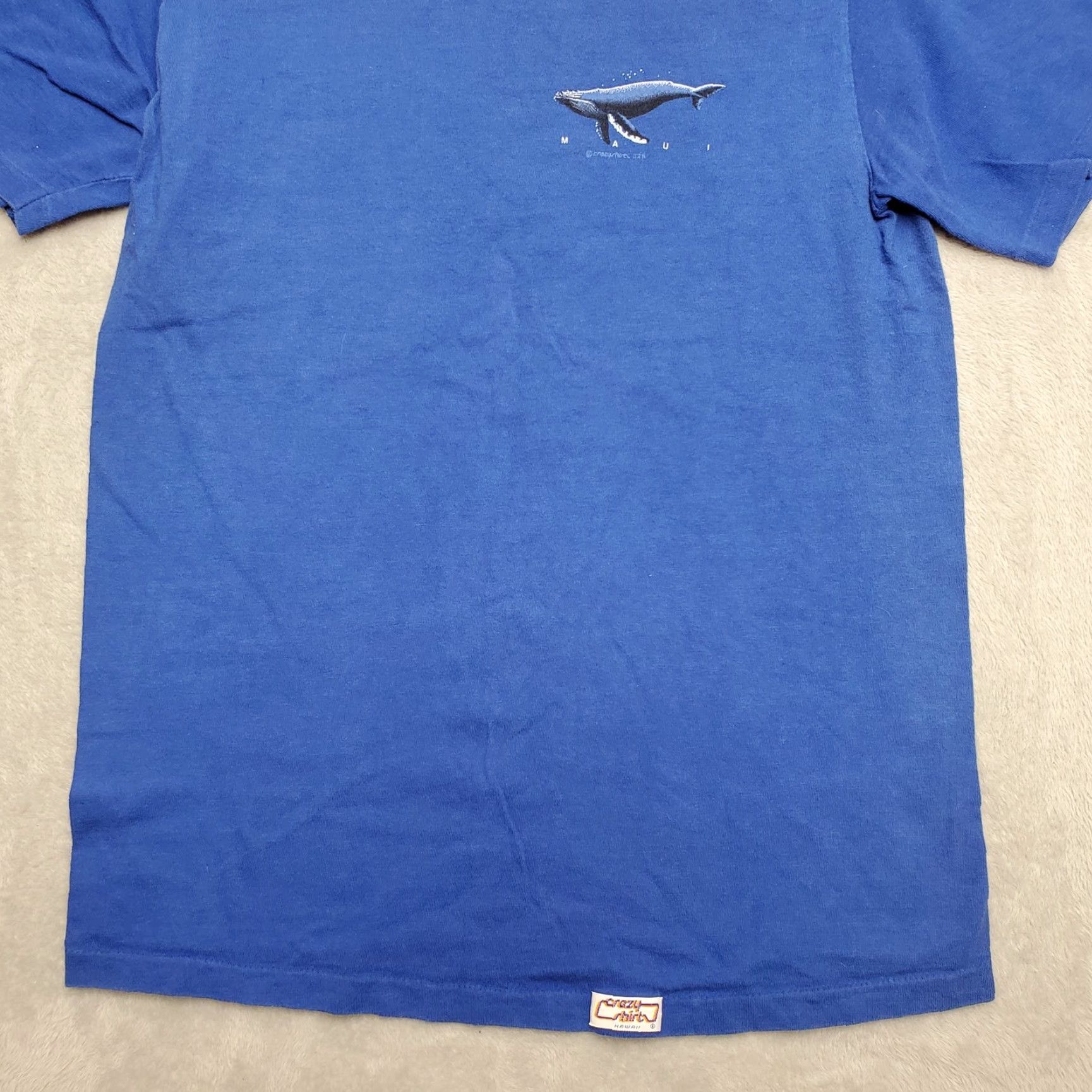 Vintage VINTAGE Crazy Shirts Shirt Mens M Blue Orca Whale Nature TEE Crewneck Outdoor Casual 90s USA American Graphic Print Short Sleeve Cotton Jersey Vintage Size US M / EU 48-50 / 2 - 4 Thumbnail
