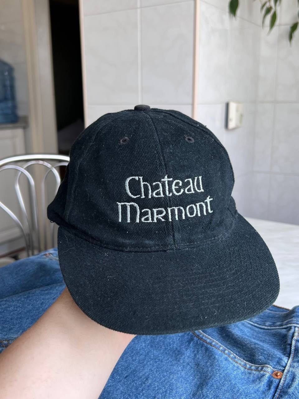 Vintage 90s Chateau Marmont Vintage USA Hotel LA Cap Hat Black 1990s Size ONE SIZE - 1 Thumbnail