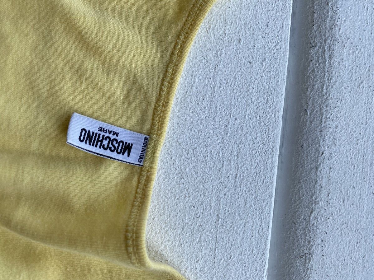 Designer × Love Moschino × Vintage 90s🔥 Love Moschino Tourism Yellow Sexy Top Tee Women M Emo Size M / US 6-8 / IT 42-44 - 3 Thumbnail