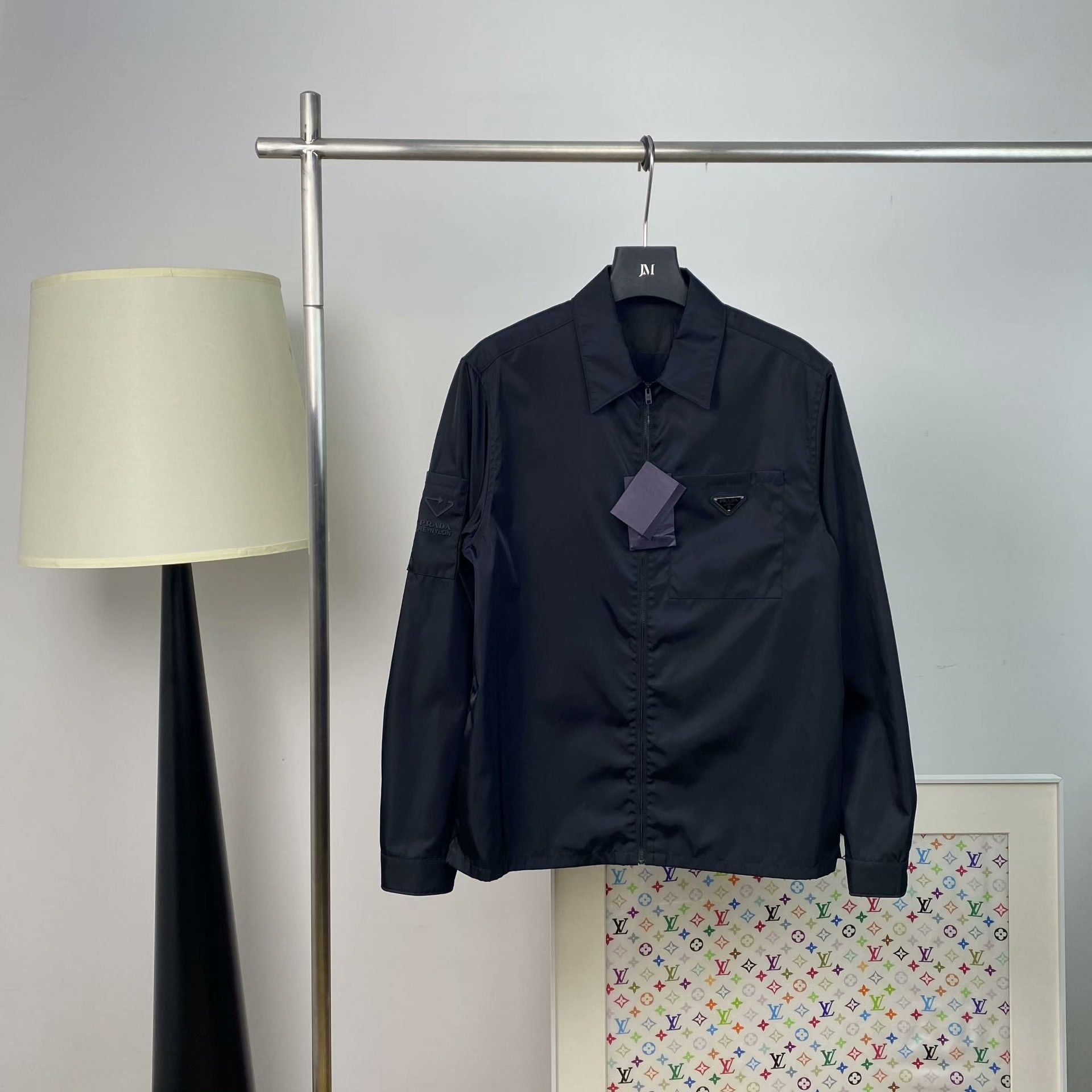 Prada Prada Retro Printed Light Jacket m Men Size US M / EU 48-50 / 2 - 1 Thumbnail
