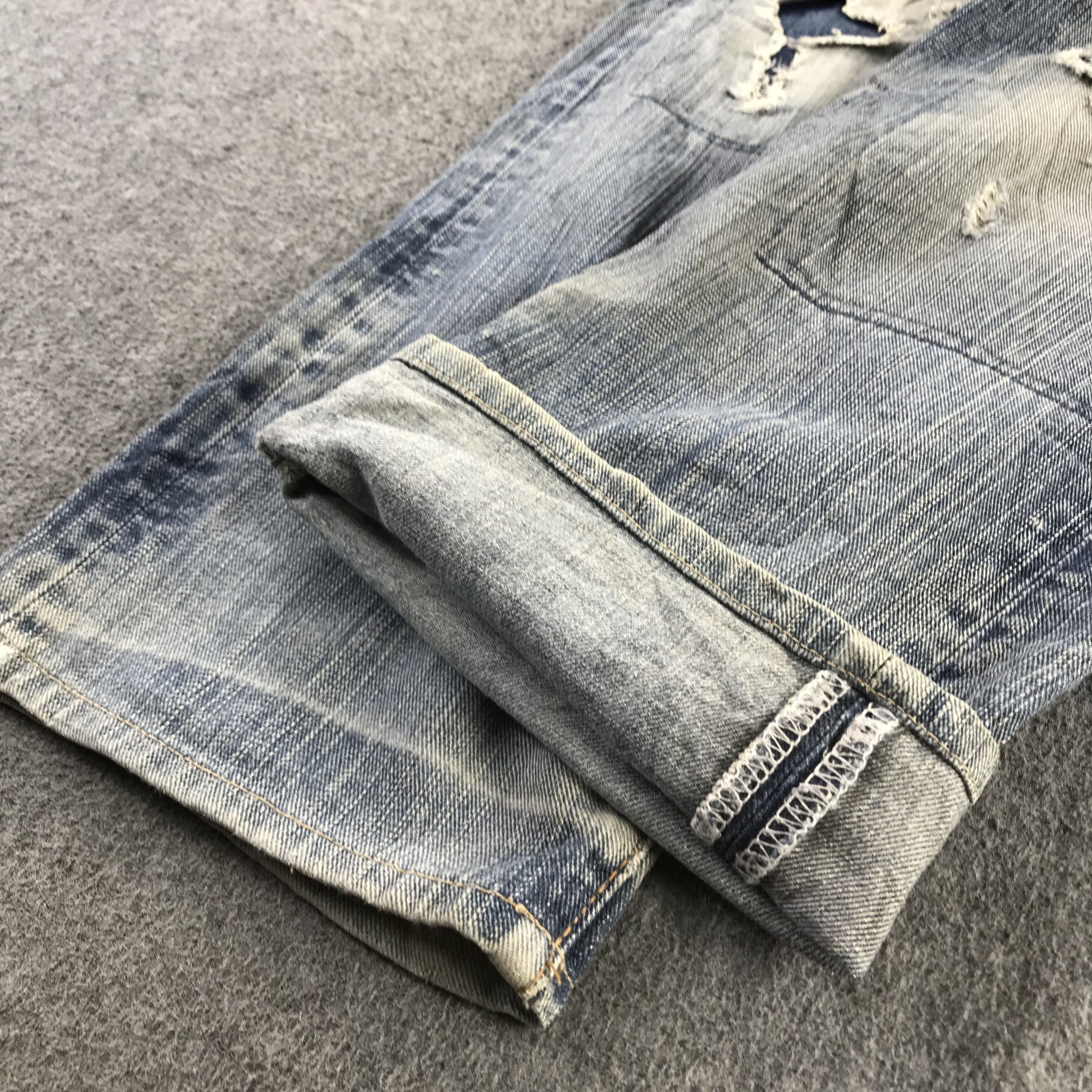 Edwin Vintage Edwin Jeans Back Buckle Patchwork Denim KJ3401 Size US 32 / EU 48 - 7 Thumbnail