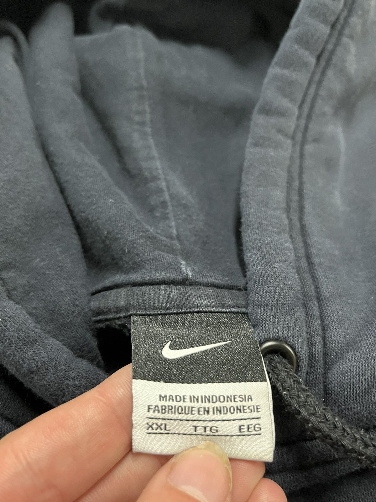 Nike × Vintage Nike spell out boxy fit hoodie streetwear hype rare skater Size US XXL / EU 58 / 5 - 6 Thumbnail