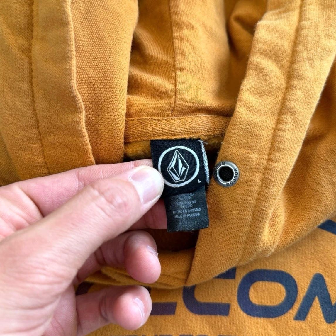Volcom VINTAGE Volcom Hoodie Pullover L Men Orange Grunge Skater Y2K Skate Sweatshirt, Long Sleeve, Regular Fit Size US L / EU 52-54 / 3 - 2 Thumbnail
