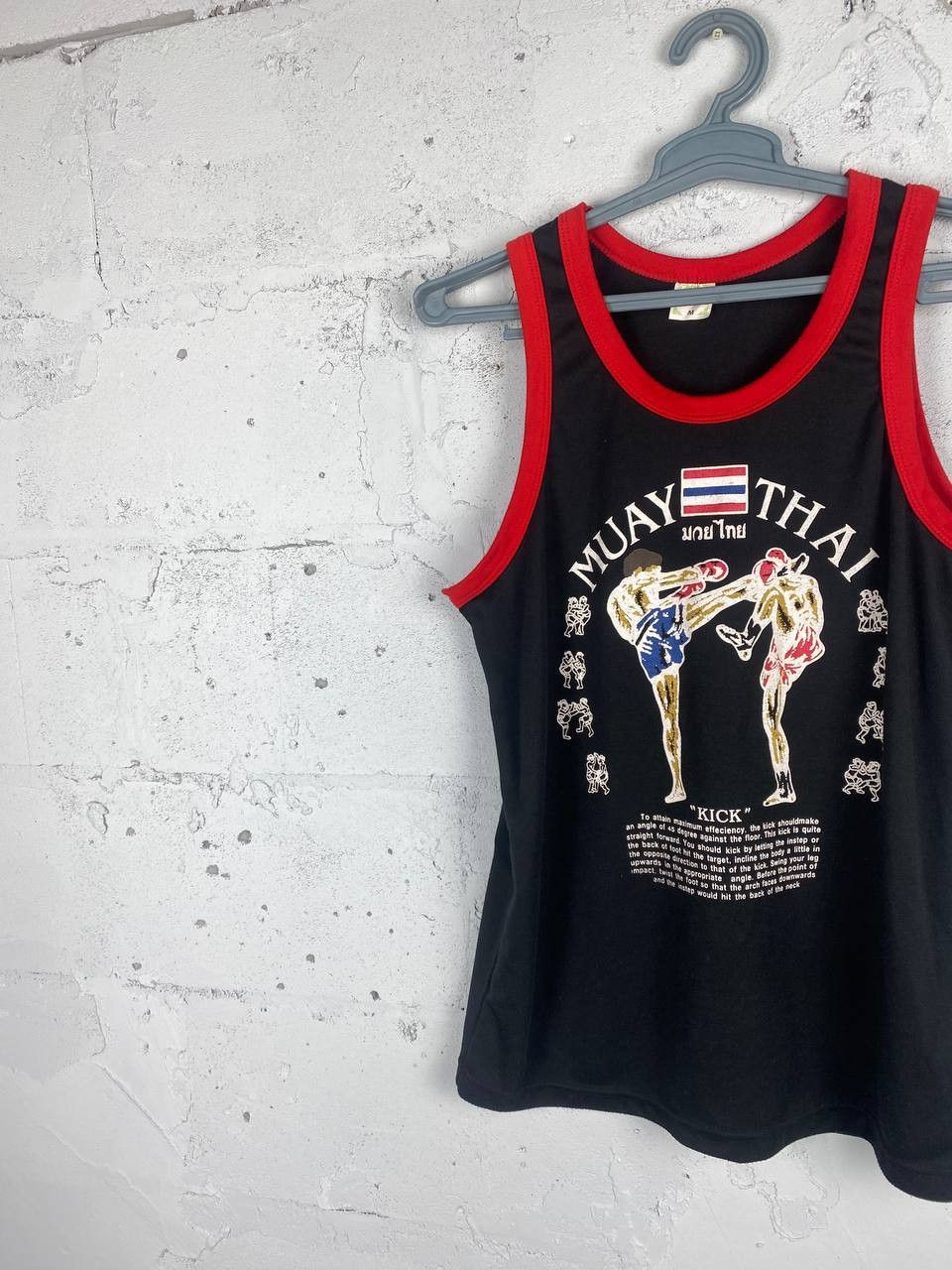 Japanese Brand × Vintage Vintage Muay Thai Thailand Singlet Tank Top T Shirt Size US M / EU 48-50 / 2 - 2 Thumbnail