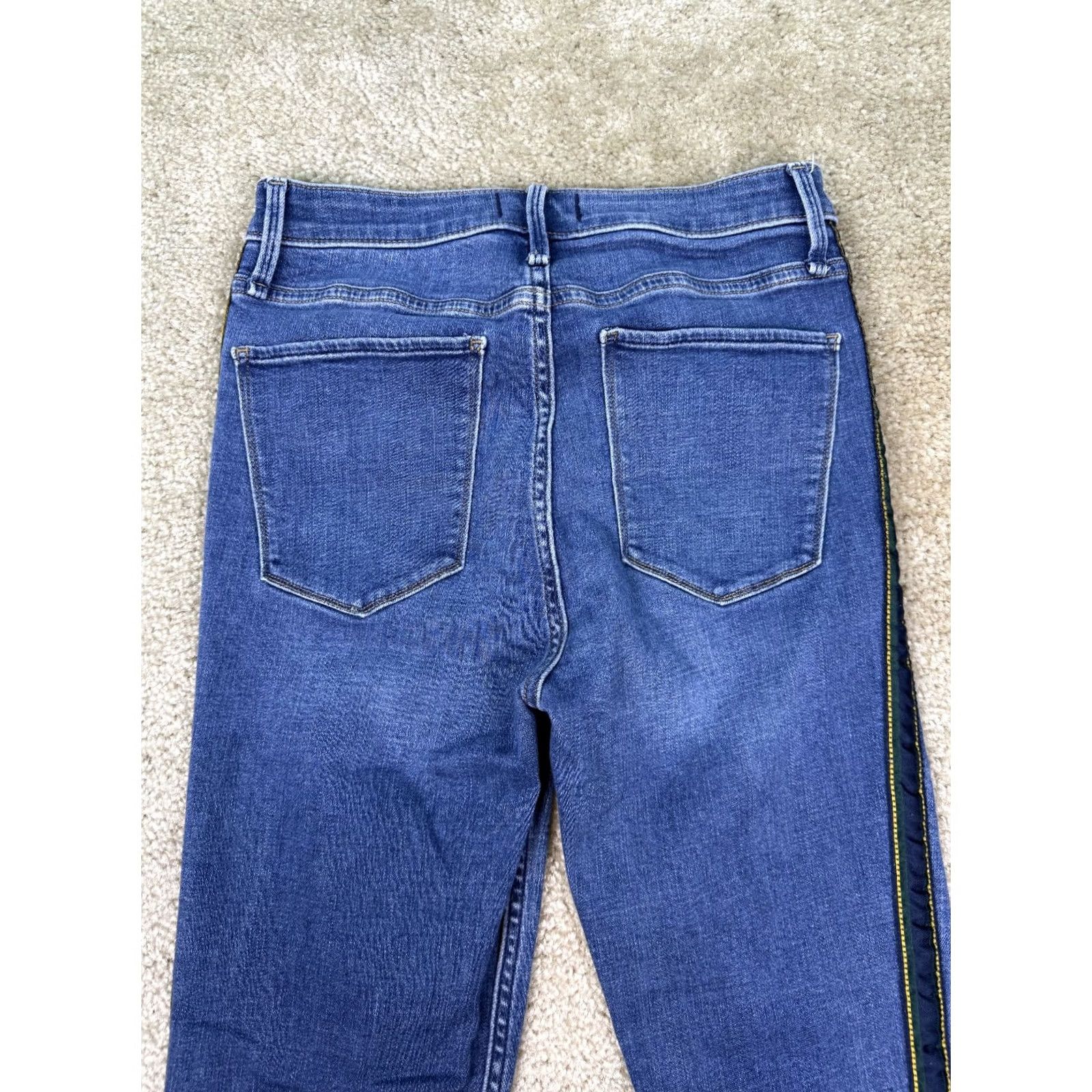 Abercrombie & Fitch Abercrombie & Fitch Simone High Rise Ankle Jeans Size 27/4r Blue B480 Women's Size 26" / US 2 / IT 38 - 5 Thumbnail