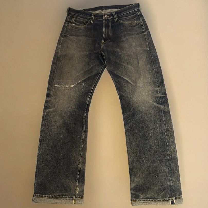Studio D'Artisan Vintage Selvedge Dry Bones Fading Japanese Raw Denim Size US 32 / EU 48 - 2 Thumbnail
