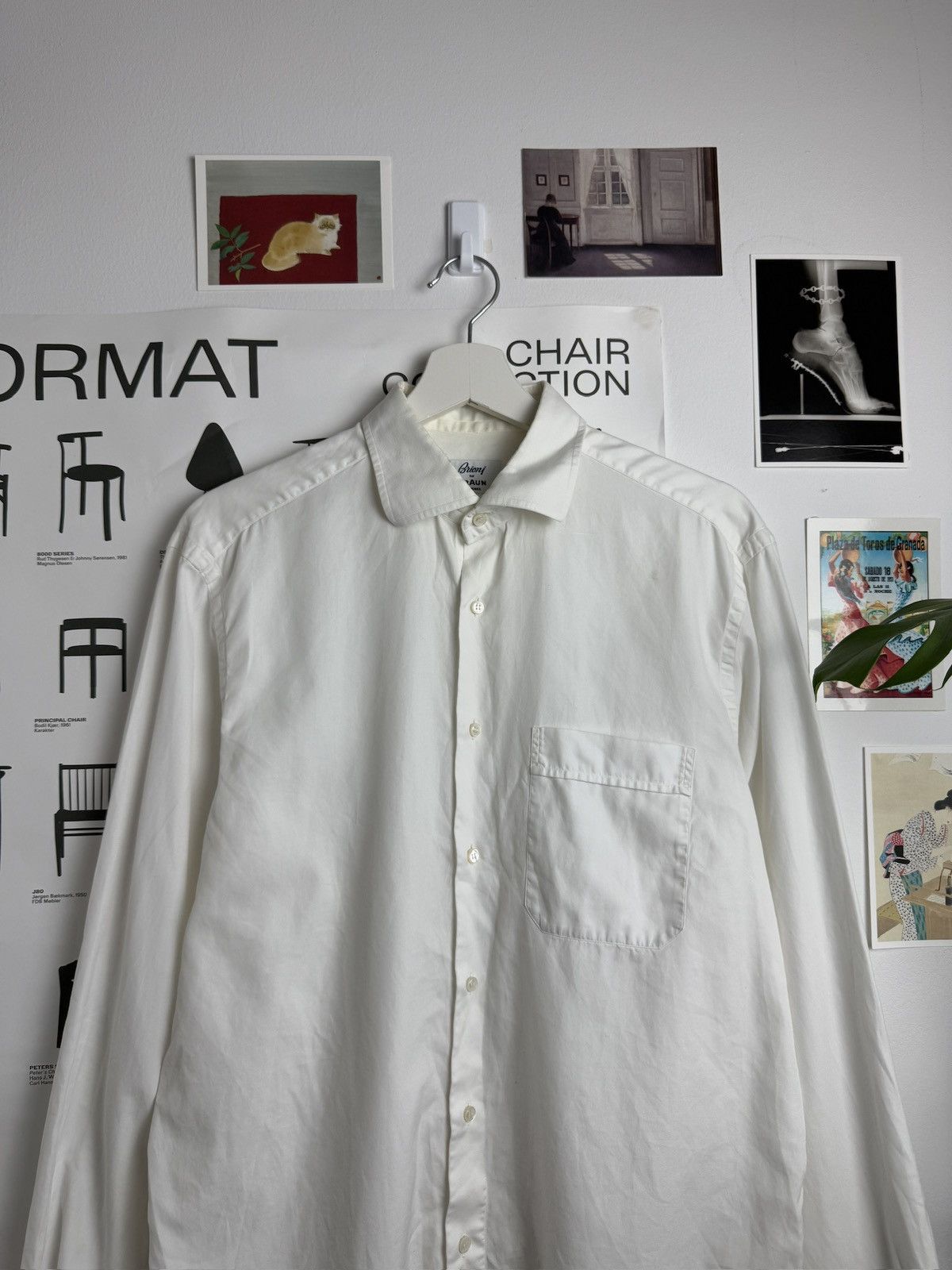 Brioni × Designer Brioni basic white longsleeve shirt XL designer luxury classy Size US L / EU 52-54 / 3 - 2 Thumbnail