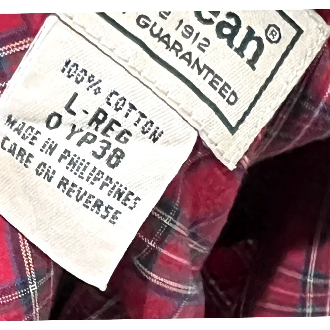 Vintage L.L.Bean Shirt Button Up Mens L Reg Red Plaid Long Sleeve Wrinkle Resistant Size US L / EU 52-54 / 3 - 6 Thumbnail