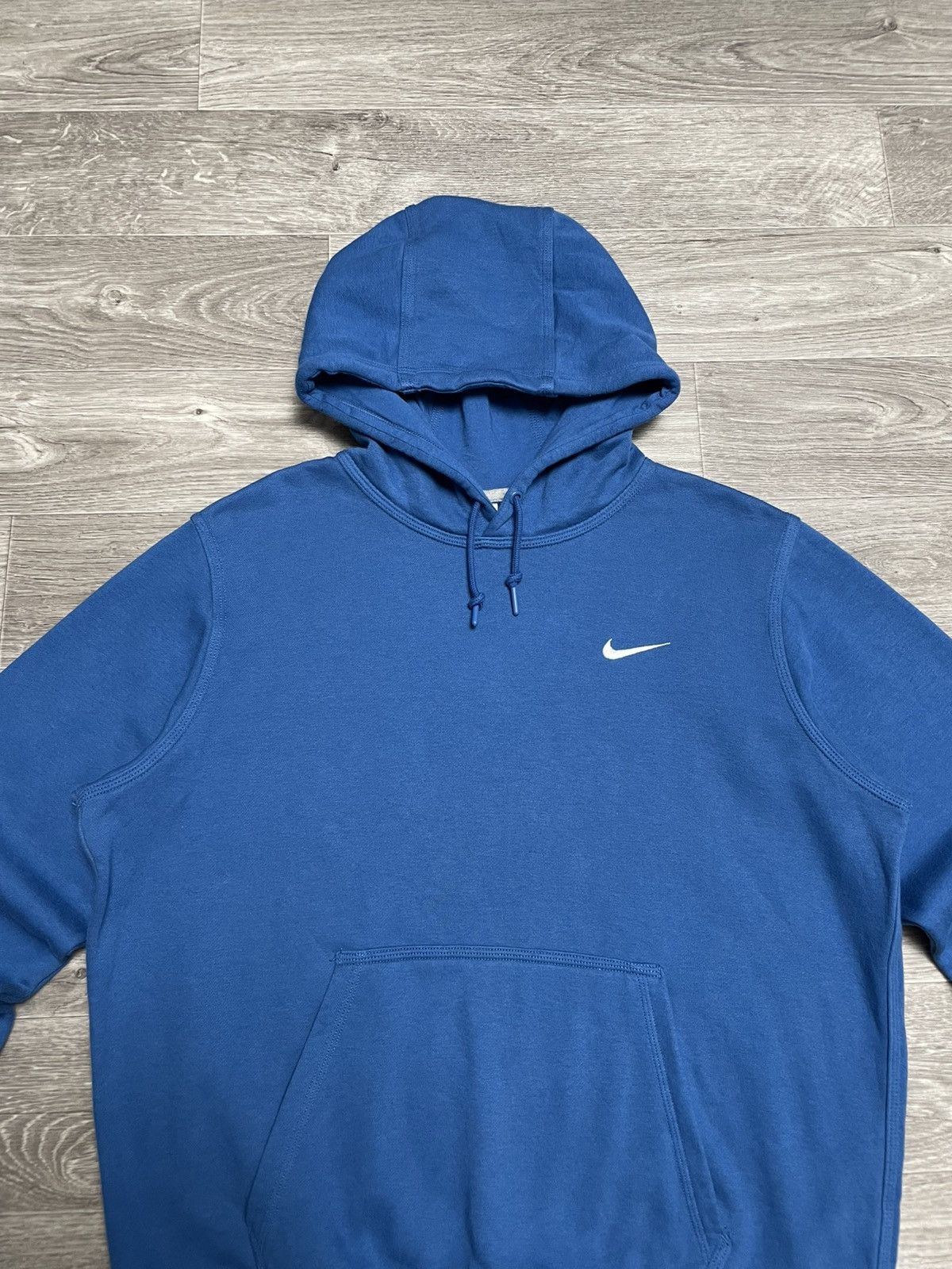 Nike Nike Swoosh Logo Blue Basic Hoodie Y2K Streetwear Size US L / EU 52-54 / 3 - 2 Thumbnail