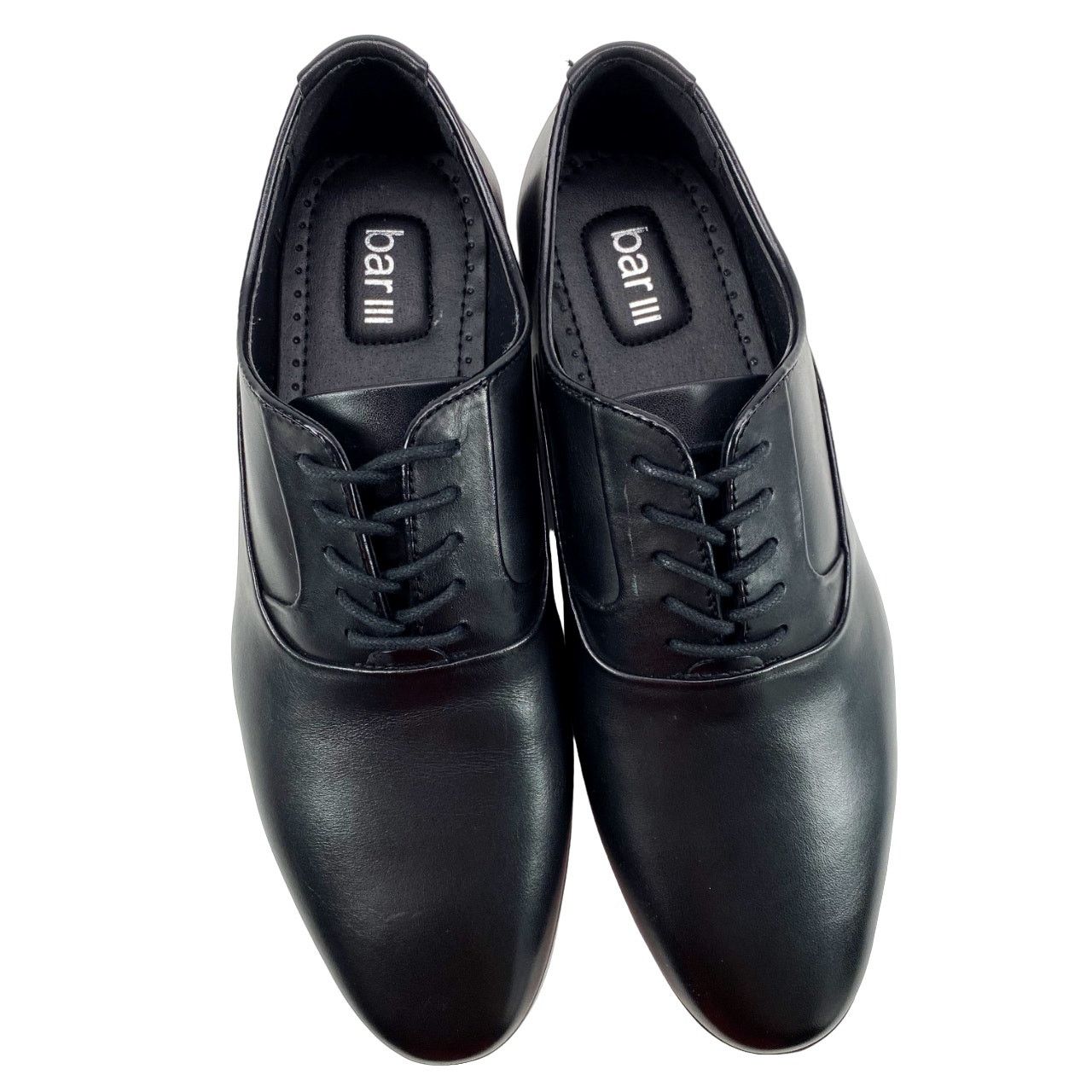 Bar Iii Warner Black Leather Upper Oxford Mens 7.5M Shoes