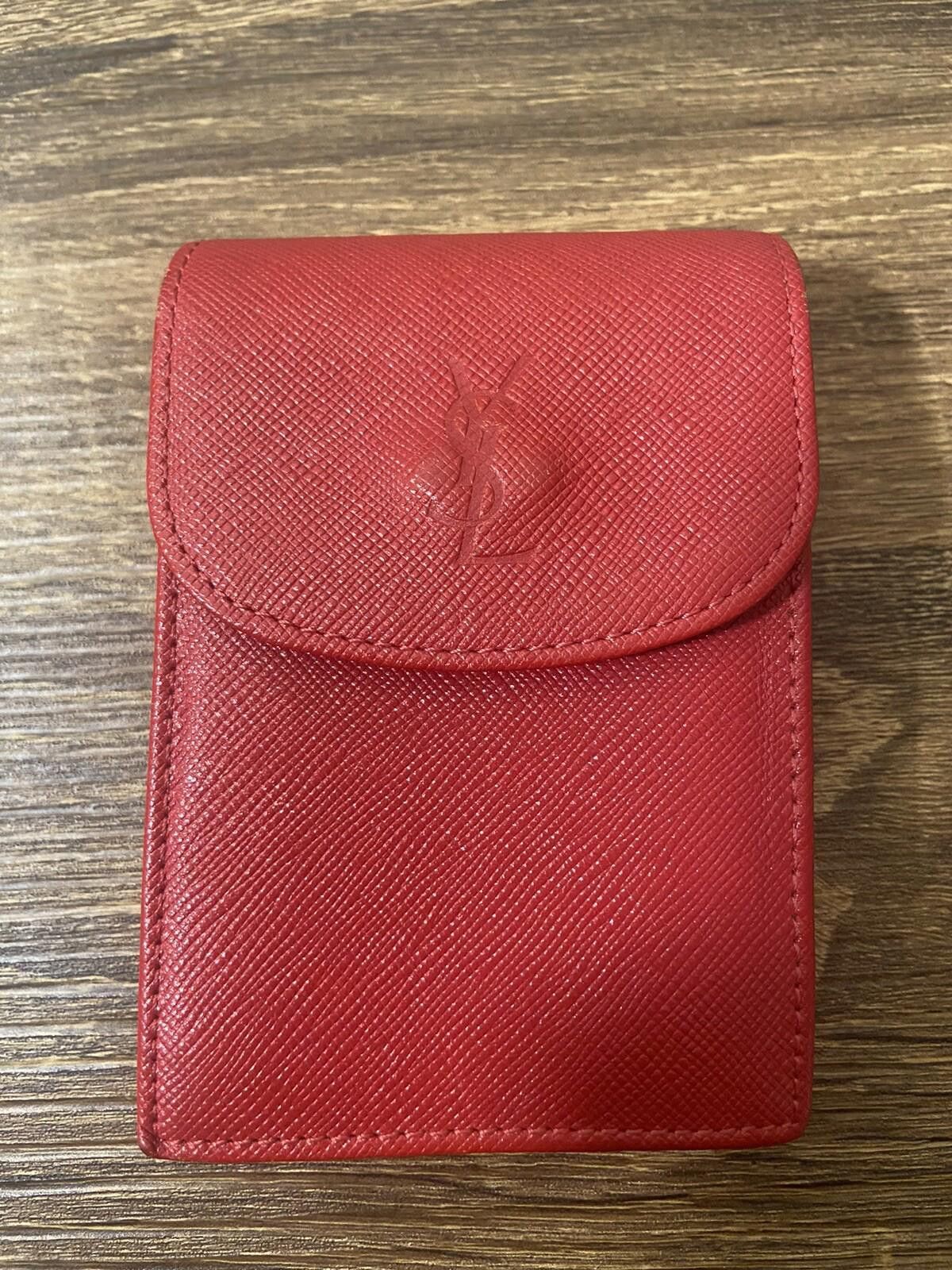 Saint Laurent Paris YSL Saint Laurent saffiano cigarette case + tie bar cufflink Size ONE SIZE - 3 Thumbnail