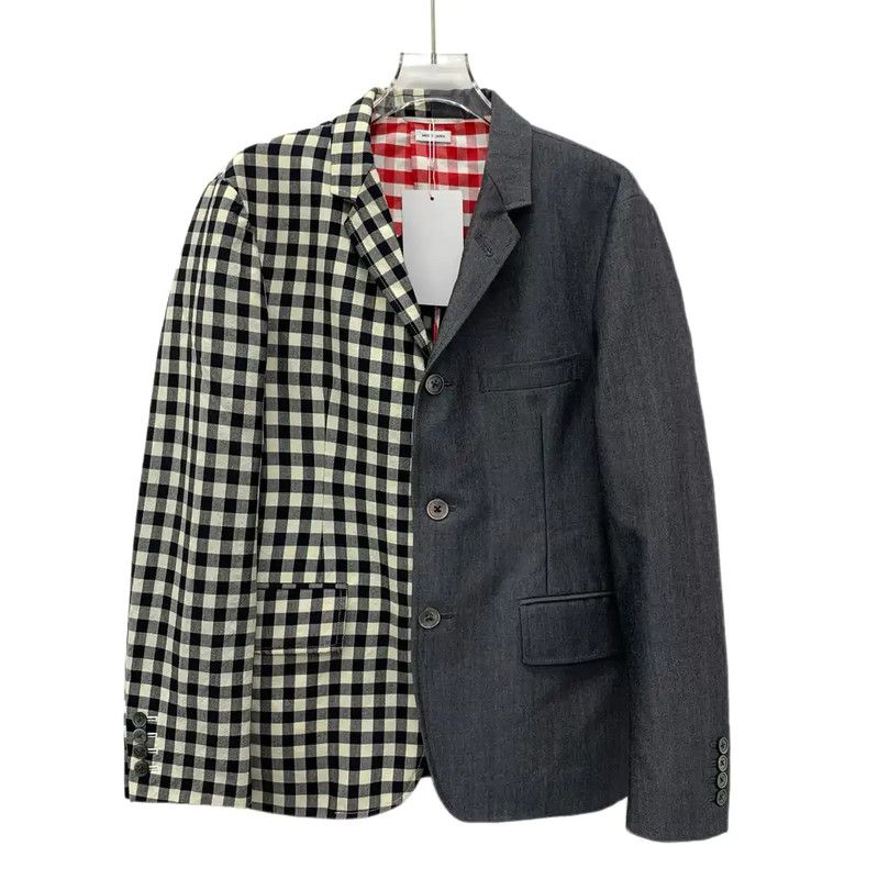 Thom Browne Thom Browne Color Block Wool Women's Jacket 0089 Size S / US 4 / IT 40 - 1 Thumbnail