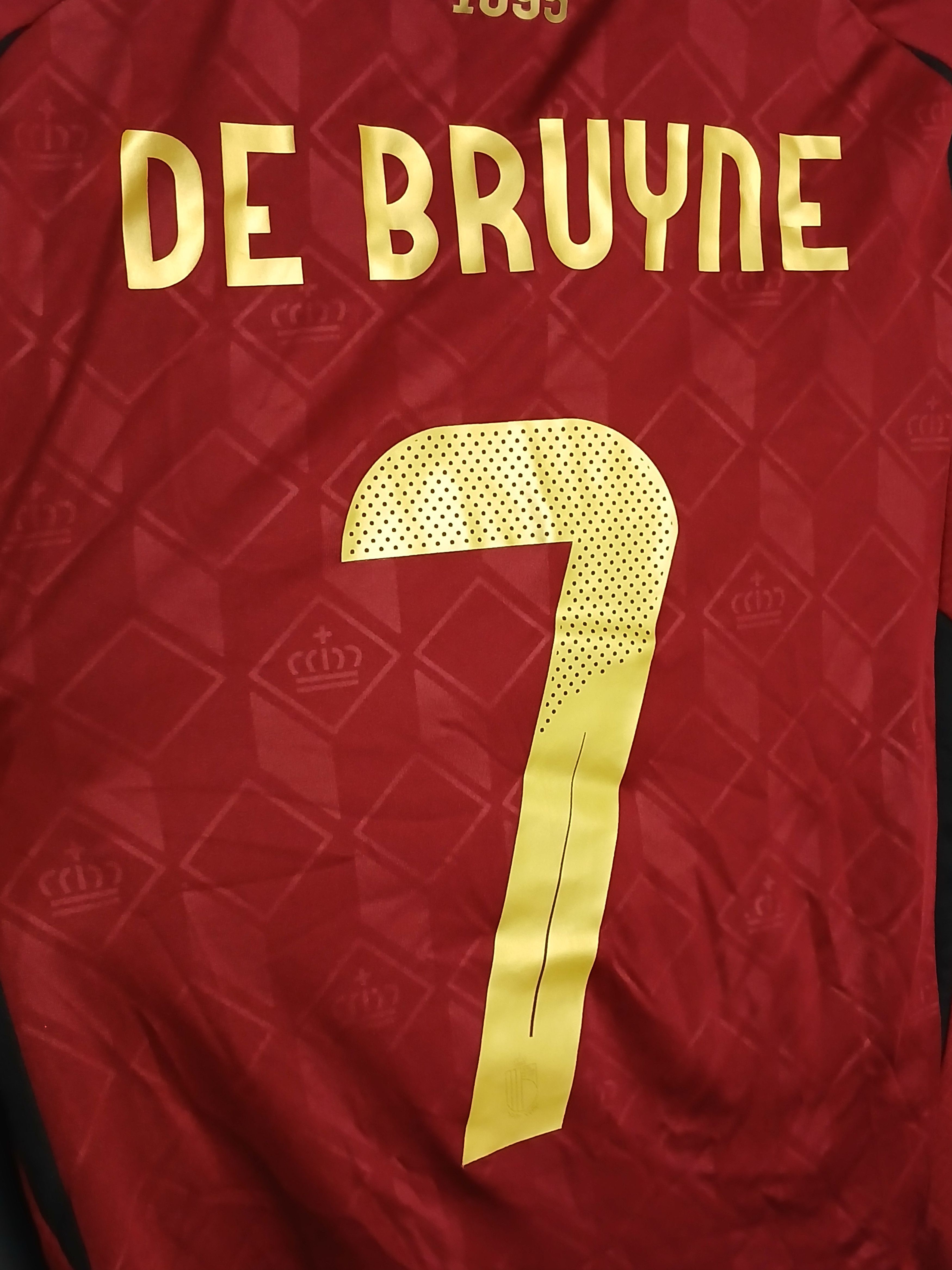 Adidas New Belgium 2024 Home De Bruyne Football Jersey T-Shirt Size US XS / EU 42 / 0 - 3 Thumbnail