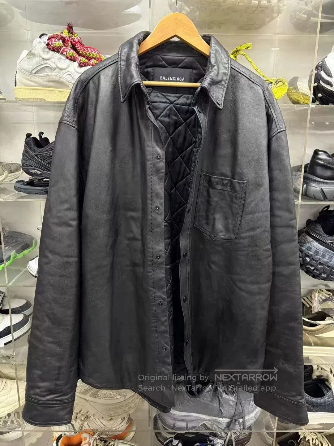 Balenciaga balenciaga pure leather parka jacket. Size US L / EU 52-54 / 3 - 1 Thumbnail