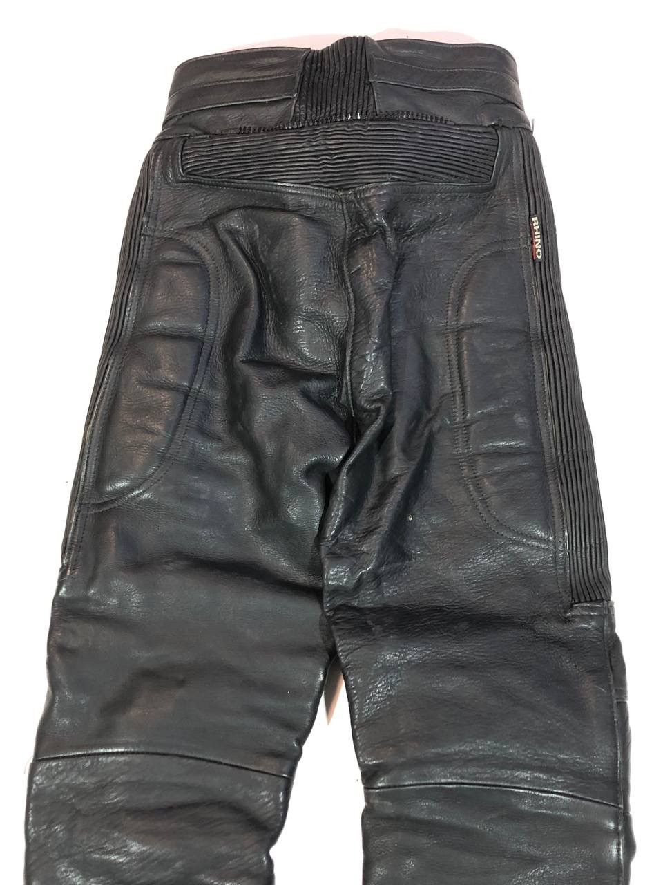 Leather Rhino Leather Moto Biker Pants Vintage Size US 27 - 4 Thumbnail