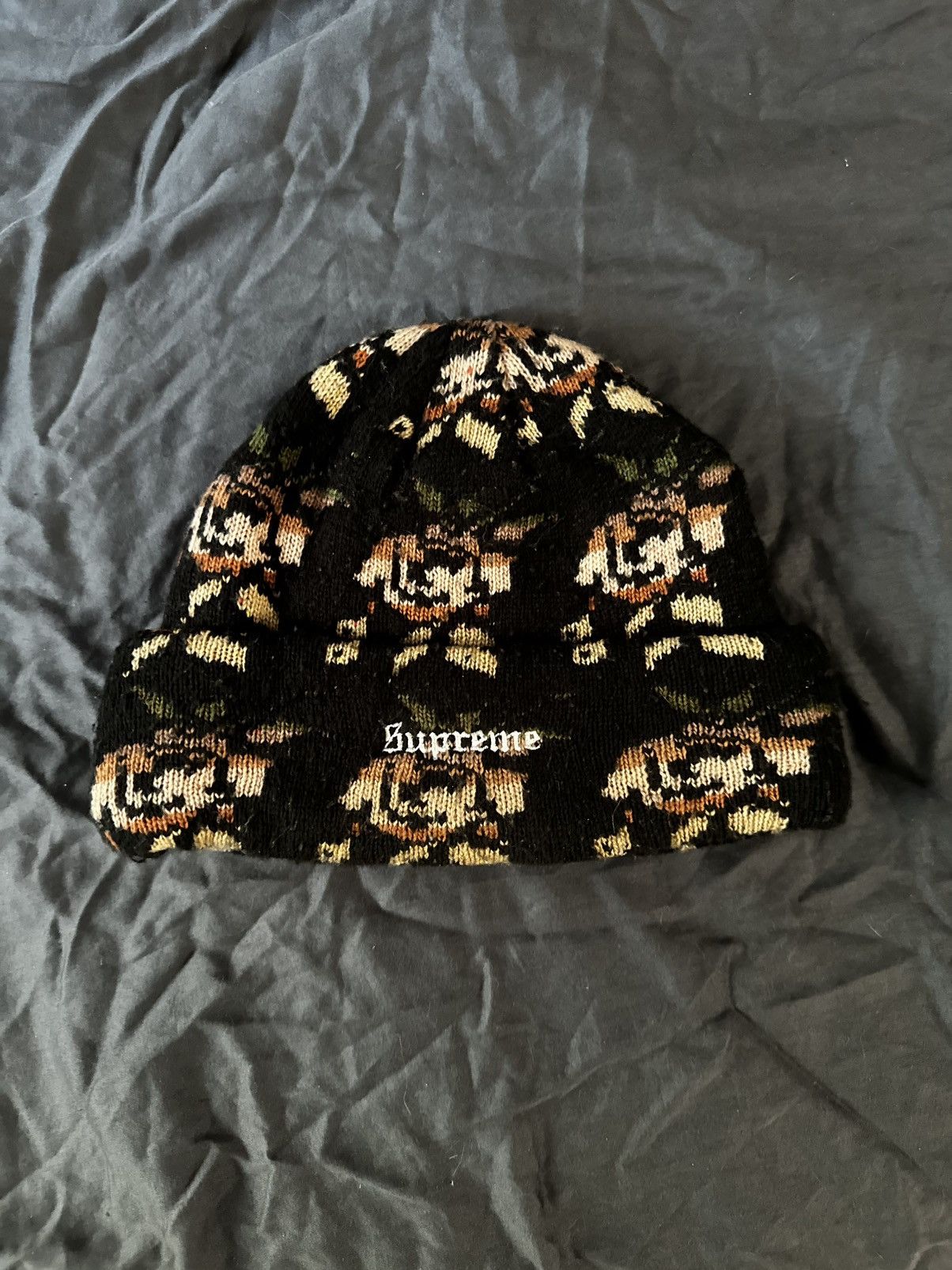 Supreme Supreme Rose Jacquard Beanie Size ONE SIZE - 2 Thumbnail