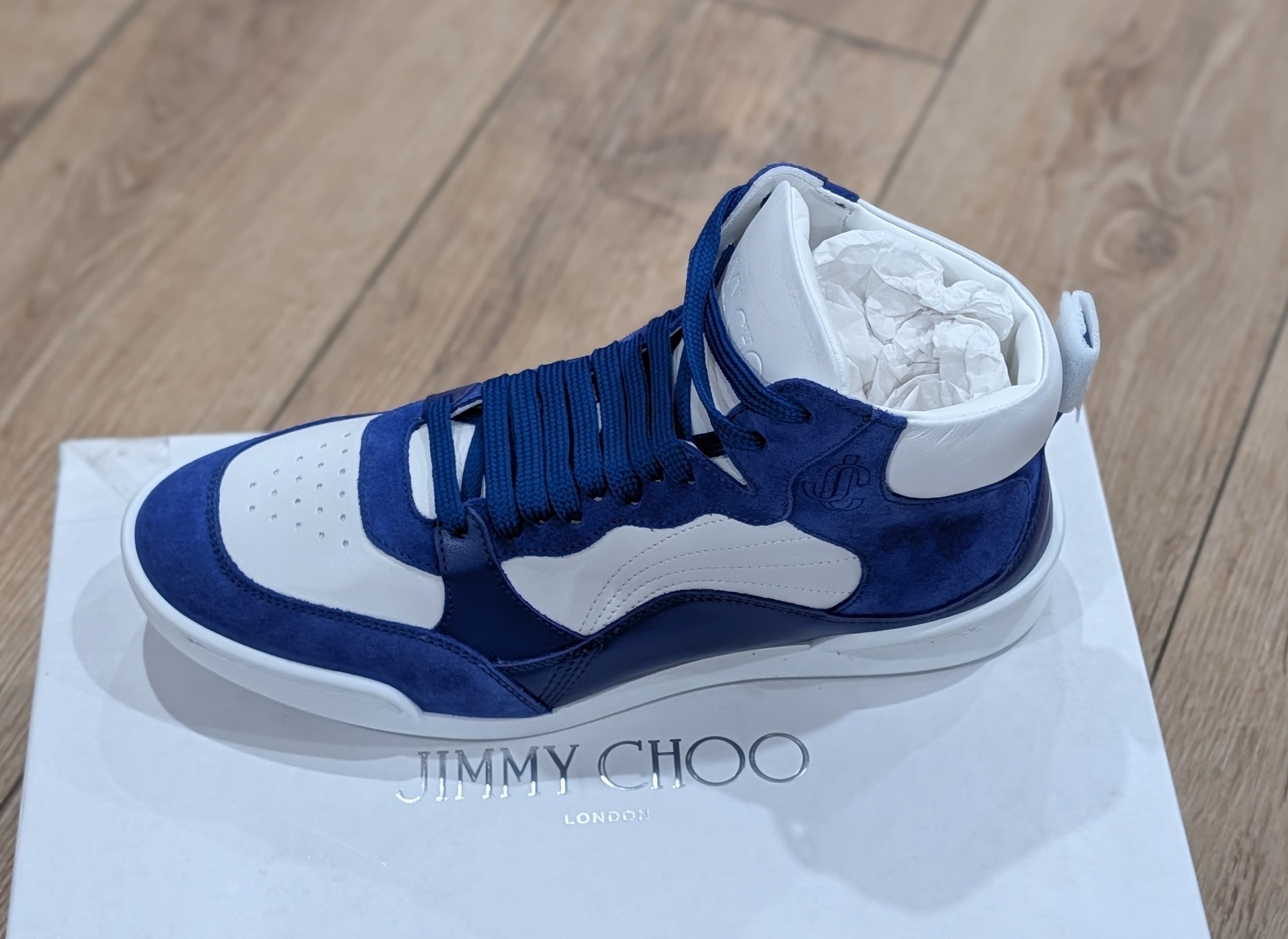 Jimmy Choo Jimmy Choo "Rob" Colorblock Leather Sneakers 41.5 US 8.5 Size US 8.5 / EU 41-42 - 4 Thumbnail