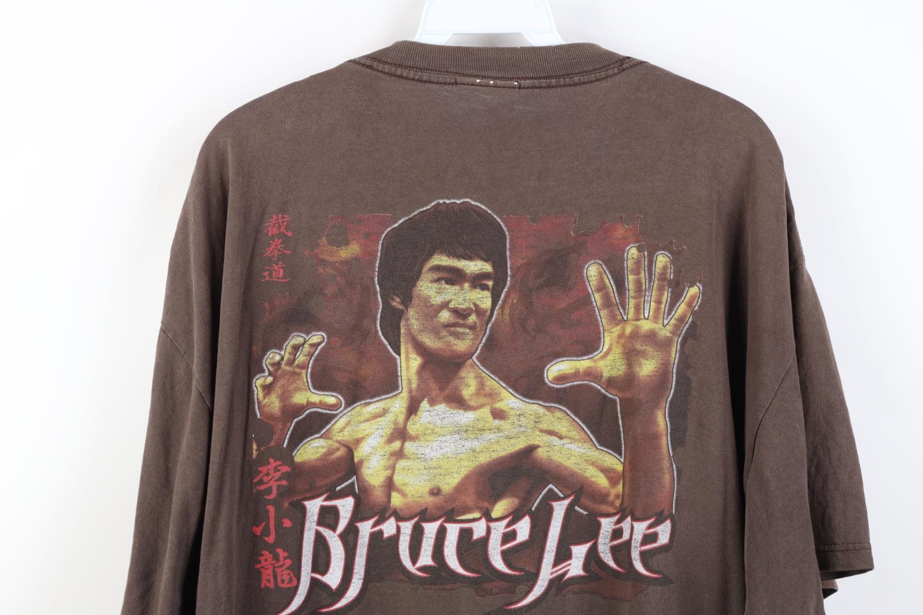 Vintage Vintage 90s Y2K Spell Bruce Lee Karate Short Sleeve T-Shirt Size US XL / EU 56 / 4 - 18 Thumbnail