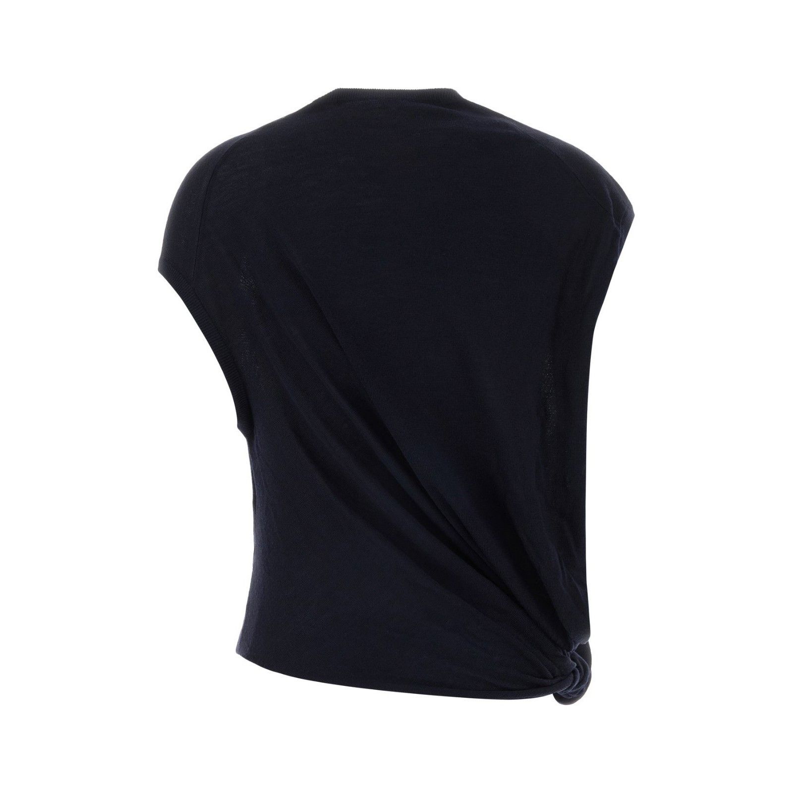Loewe LOEWE Midnight Blue Wool Blend T-shirt New & Authentic (Wome Size XS / US 0-2 / IT 36-38 - 2 Thumbnail