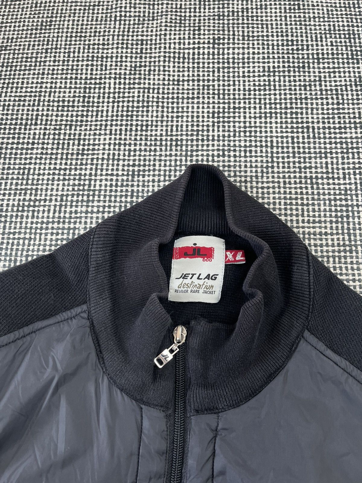 Japanese Brand × Jet Lag × Vintage JET LAG y2k bondage nylon sweater cargo rave cyber harajuku Size US XL / EU 56 / 4 - 5 Thumbnail