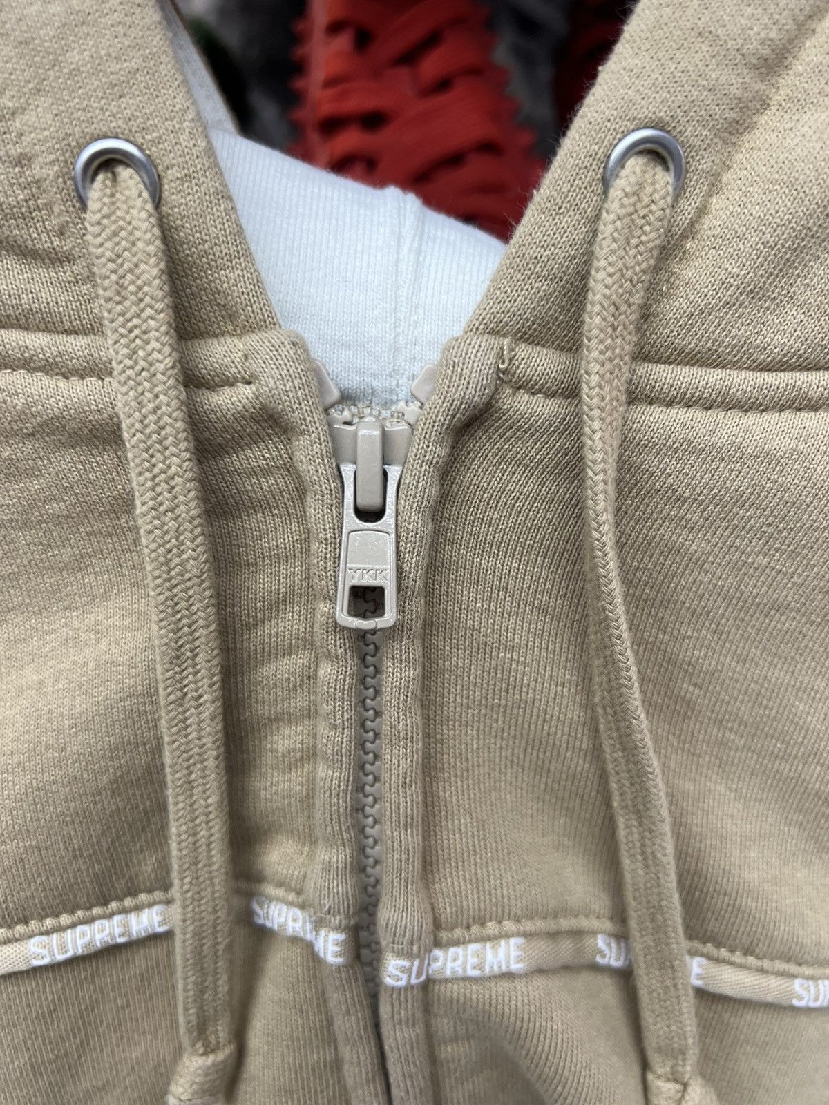 Supreme Supreme Piping Brown Hoodie Size US L / EU 52-54 / 3 - 7 Thumbnail