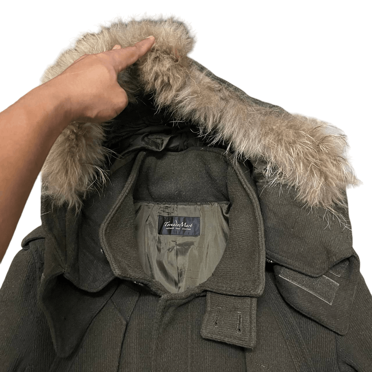 Tornado Mart Vintage Tornado Mart Fur Parka Fishtail ifsixwasnine goa Size US L / EU 52-54 / 3 - 8 Thumbnail