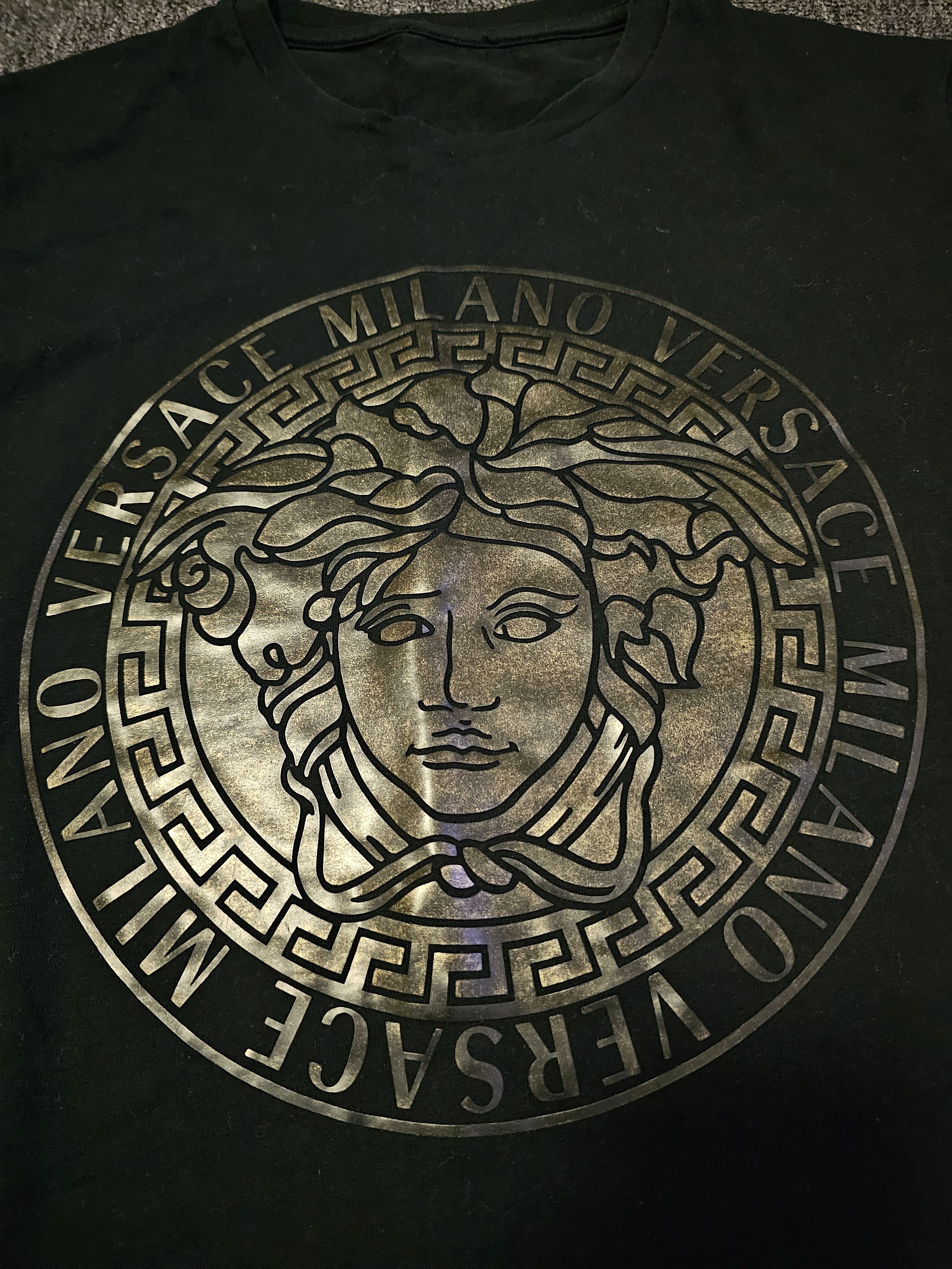 Versace Versace Kids Black Long Sleeve Medusa T-Shirt Size 14 Size S / US 4 / IT 40 - 2 Thumbnail