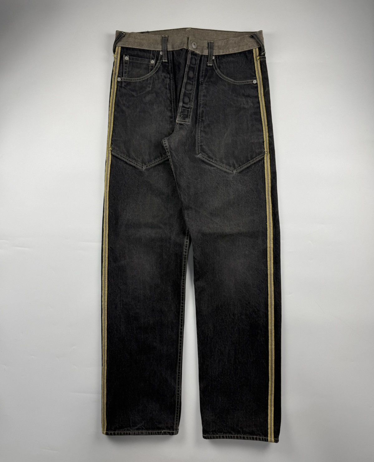 Evisu Evisu Lot 0049 Embroidered Seagull Reversible Jeans Size US 31 - 2 Thumbnail