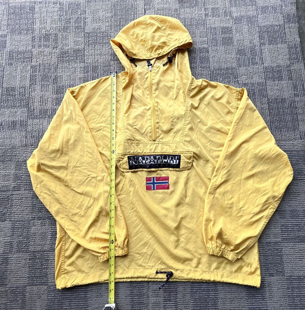 Napapijri Napapijri Mens Geographic Graphic Hooded Anorak Jacket Size US XXL / EU 58 / 5 - 2 Thumbnail