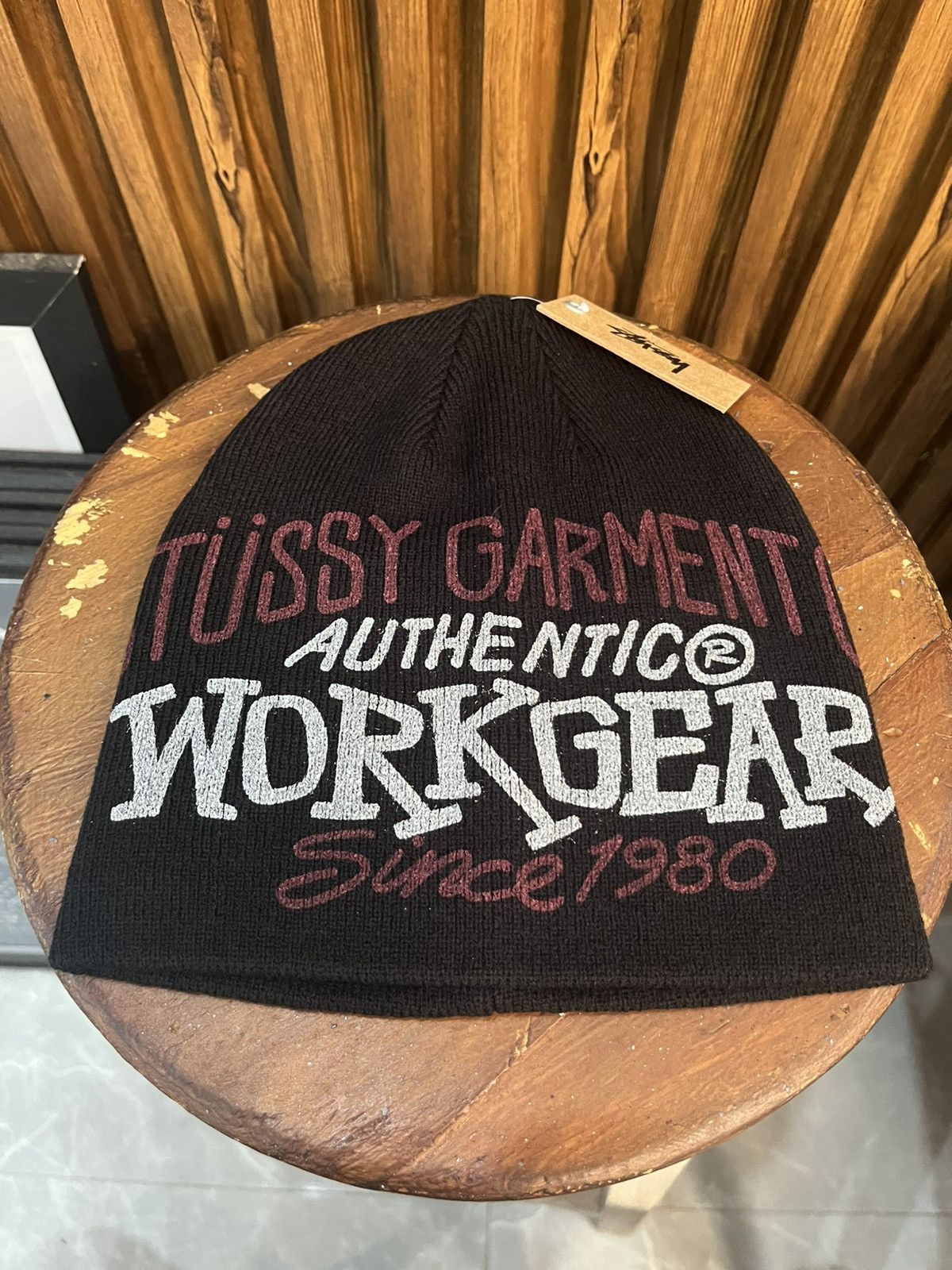 Stussy Stussy workgear print skullcap beanie hat Size ONE SIZE - 1 Thumbnail