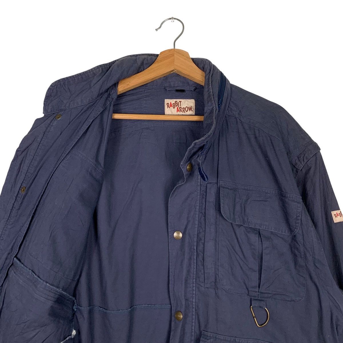Japanese Brand RABBIT ARROW Four Pocket Utility Work Chore Jacket #0287-C13 Size US L / EU 52-54 / 3 - 11 Thumbnail