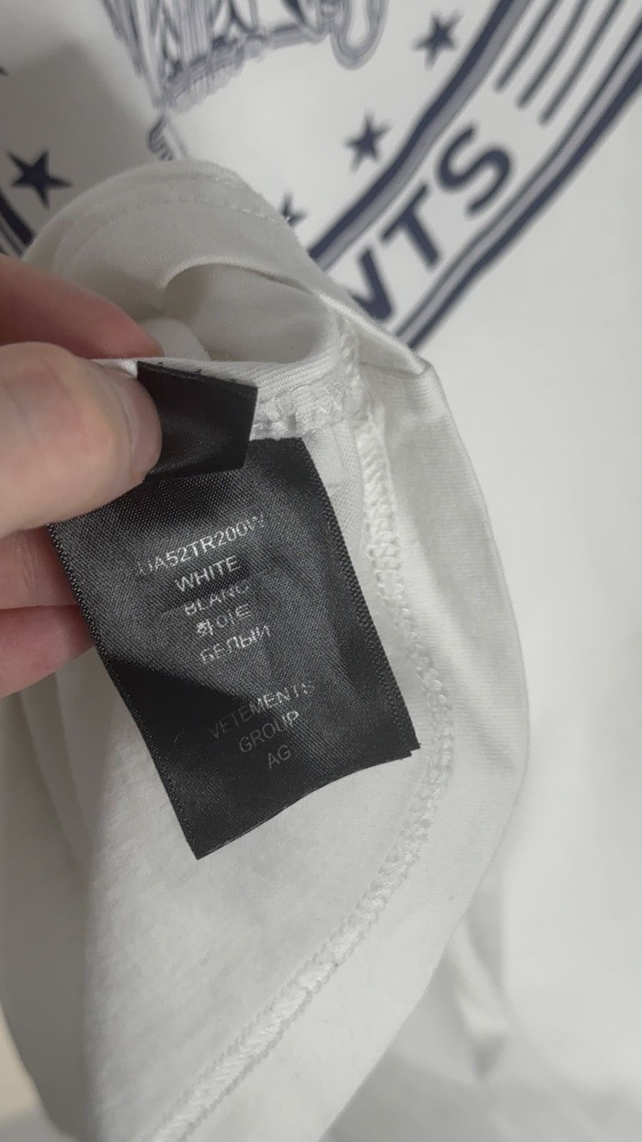 Vetements ✅Vetements Global Intelligence white t-shirt TWSL XL Size US XL / EU 56 / 4 - 9 Thumbnail