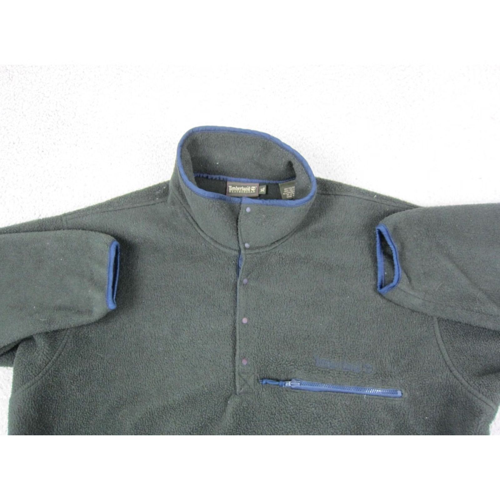 Timberland Timberland Sweater Men XL Green Deep Pile Fleece 1/4 Made in USA 80s 90s Size US XL / EU 56 / 4 - 2 Thumbnail
