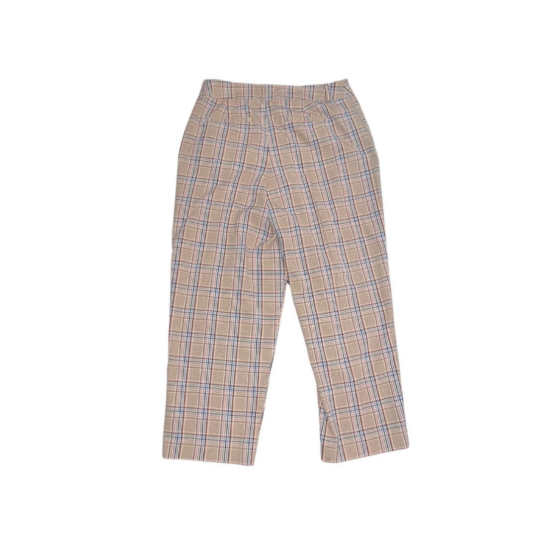 Target Basics A New Day Plaid Plaid Wide Leg Cropped Trousers Stretch Pant Size 32" / US 10 / IT 46 - 2 Thumbnail
