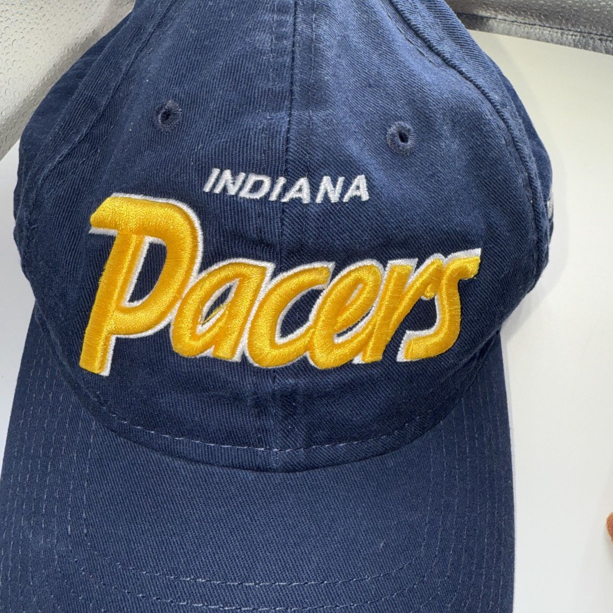 NBA × Vintage Navy and yellow Indiana Pacers nba snap back hat Size ONE SIZE - 2 Thumbnail